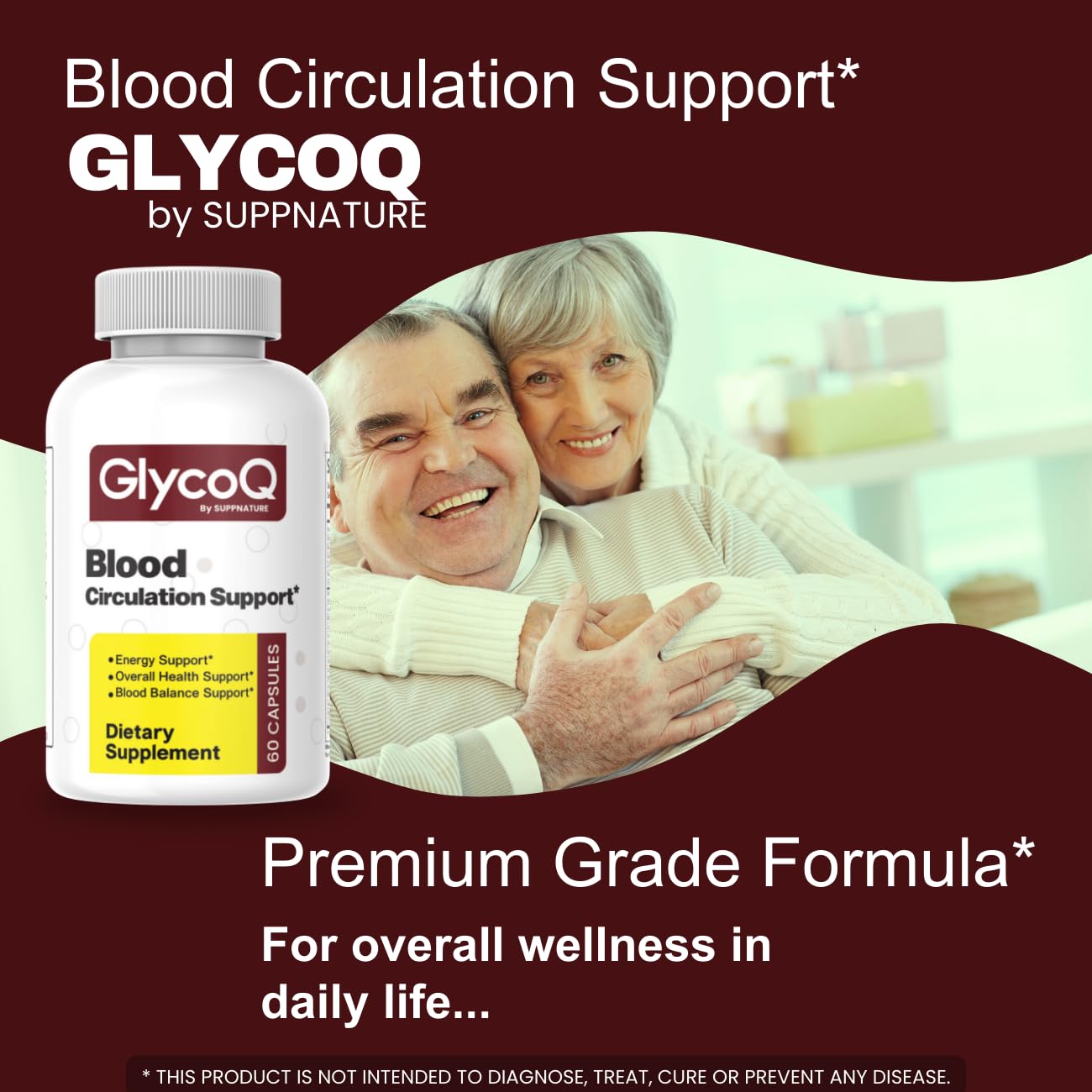 SuppNature GlycoQ 60 Capsules