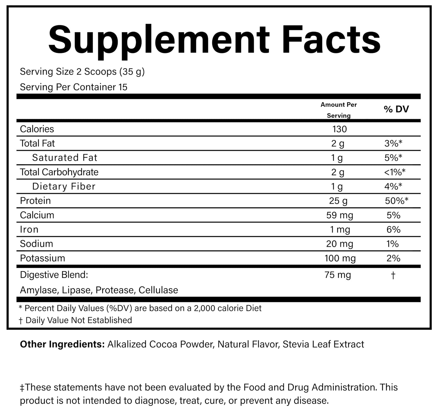 PURE Vegan Protein Powder 15 Servings Chocolate 525 g