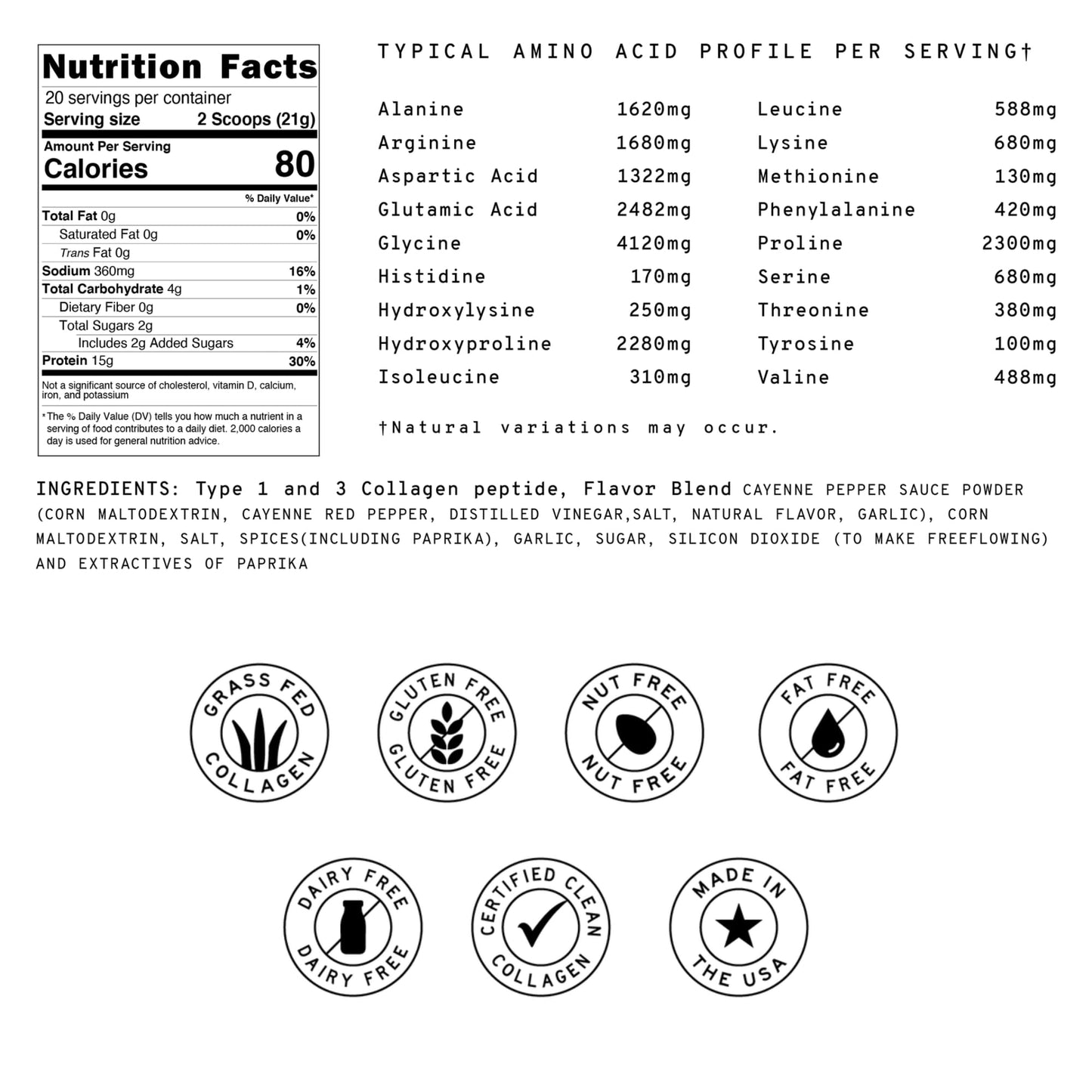 Meal Boosters Savory Buffalo Protein Powder 8.4 oz