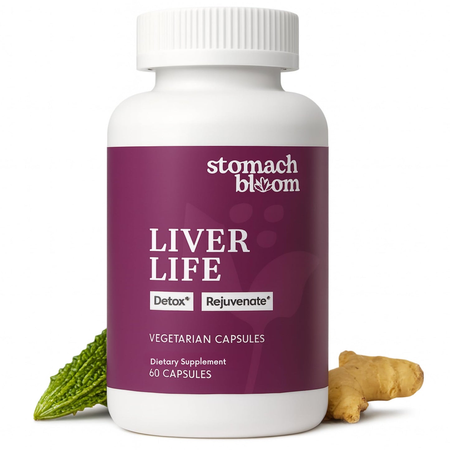 Stomach Bloom Liver Detox & Cleanse Capsule, 60 Count