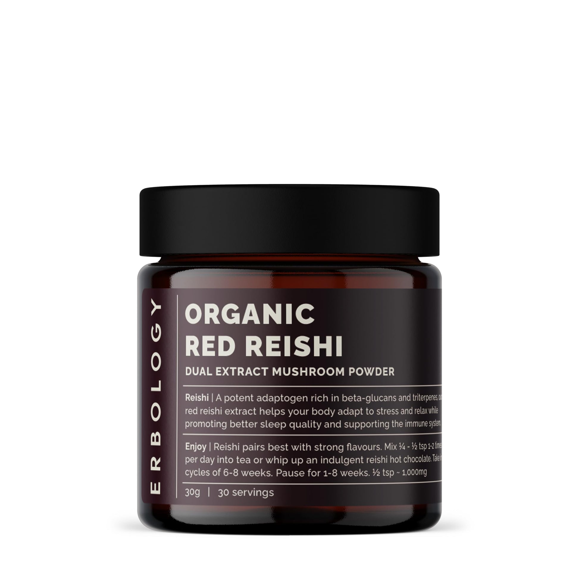 Erbology Organic Reishi Dual Extract Powder 1 Ounce