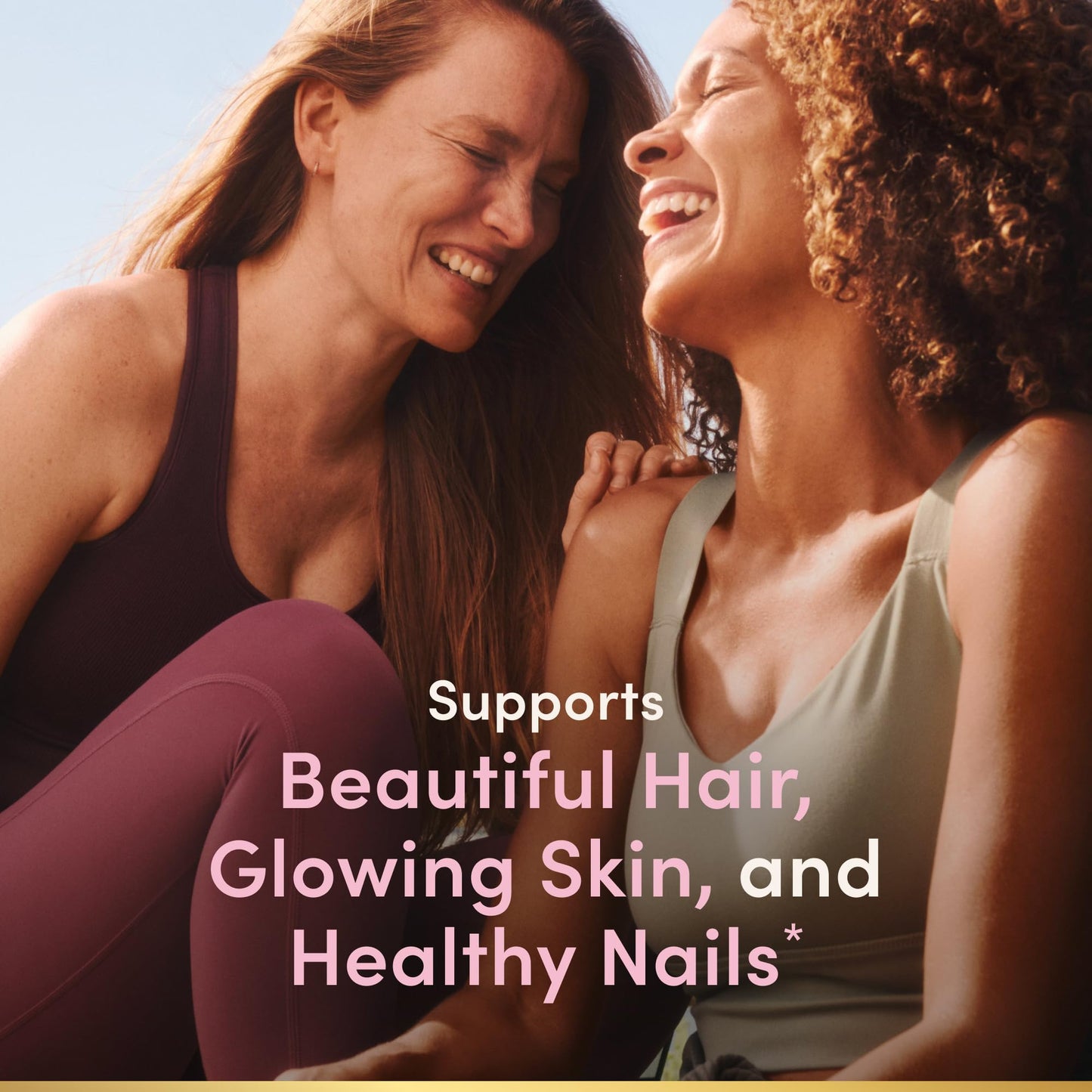 Nature's Bounty Optimal Solutions Hair, Skin and Nails Gummies with Biotin, 2500 mcg, Strawberry Flavored, 200 Count