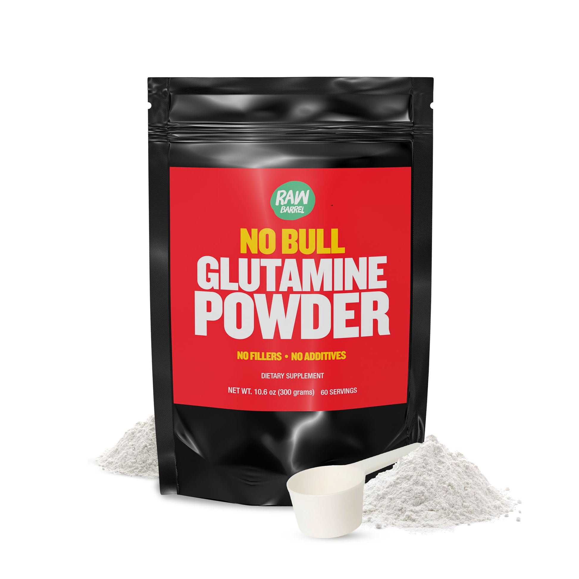 Raw Barrel L-Glutamine Powder 10.58 Ounce