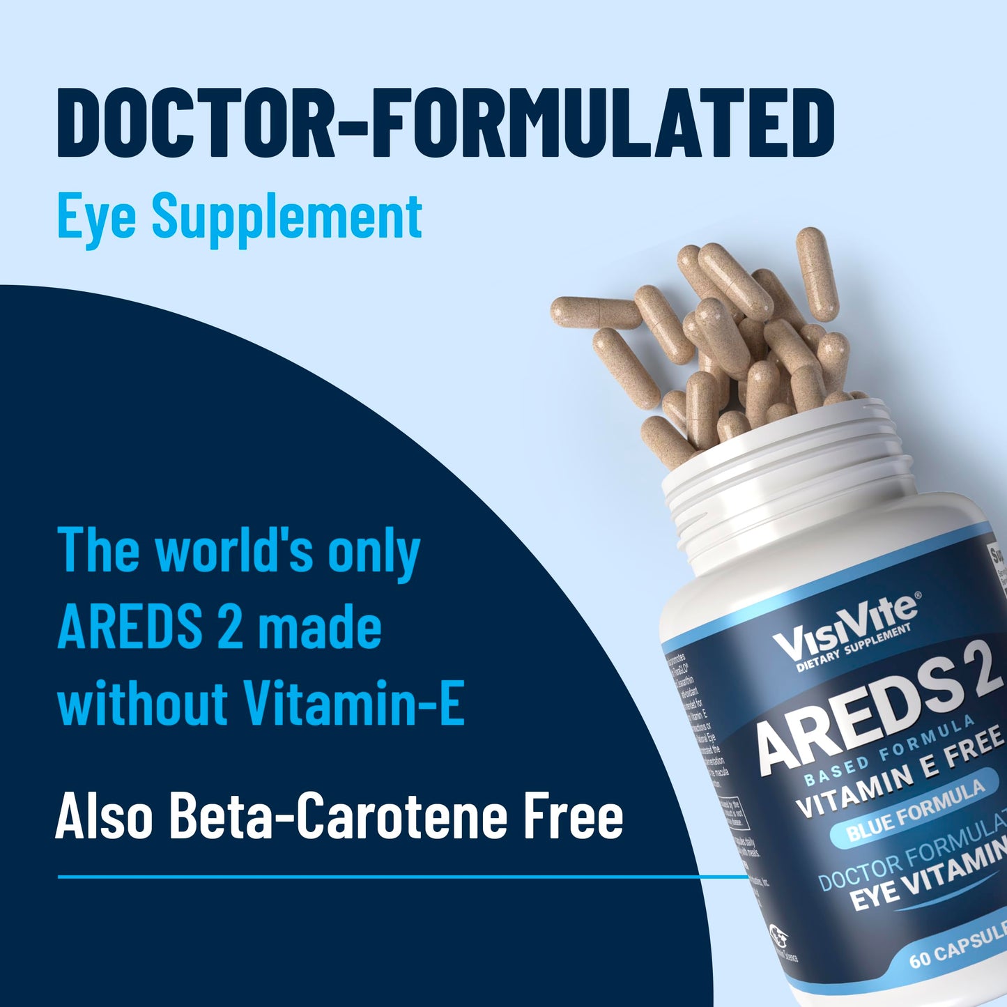 VisiVite AREDS 2 Eye Vitamins 60 Capsules