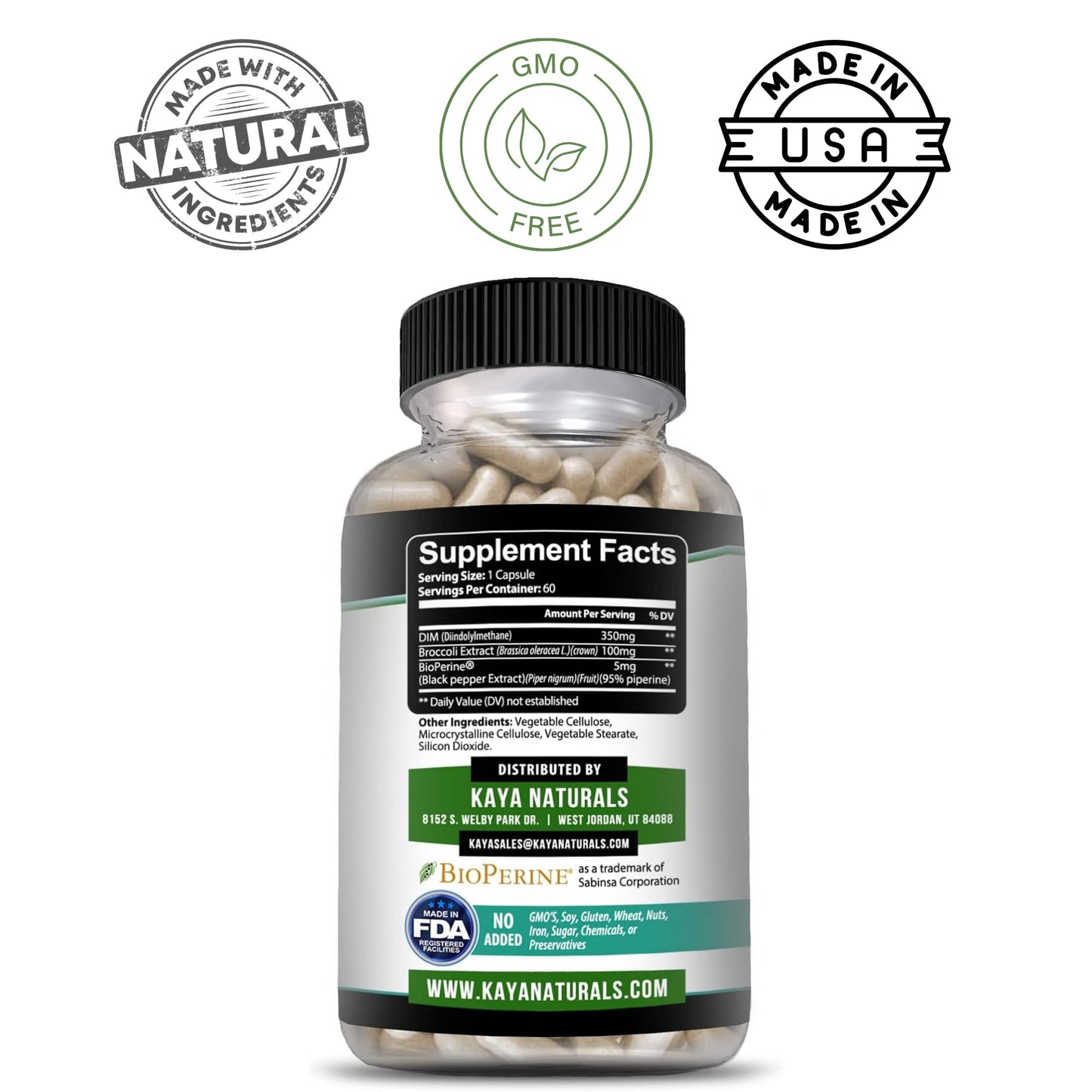 Kaya Naturals DIM Ultra Capsule 60 Count