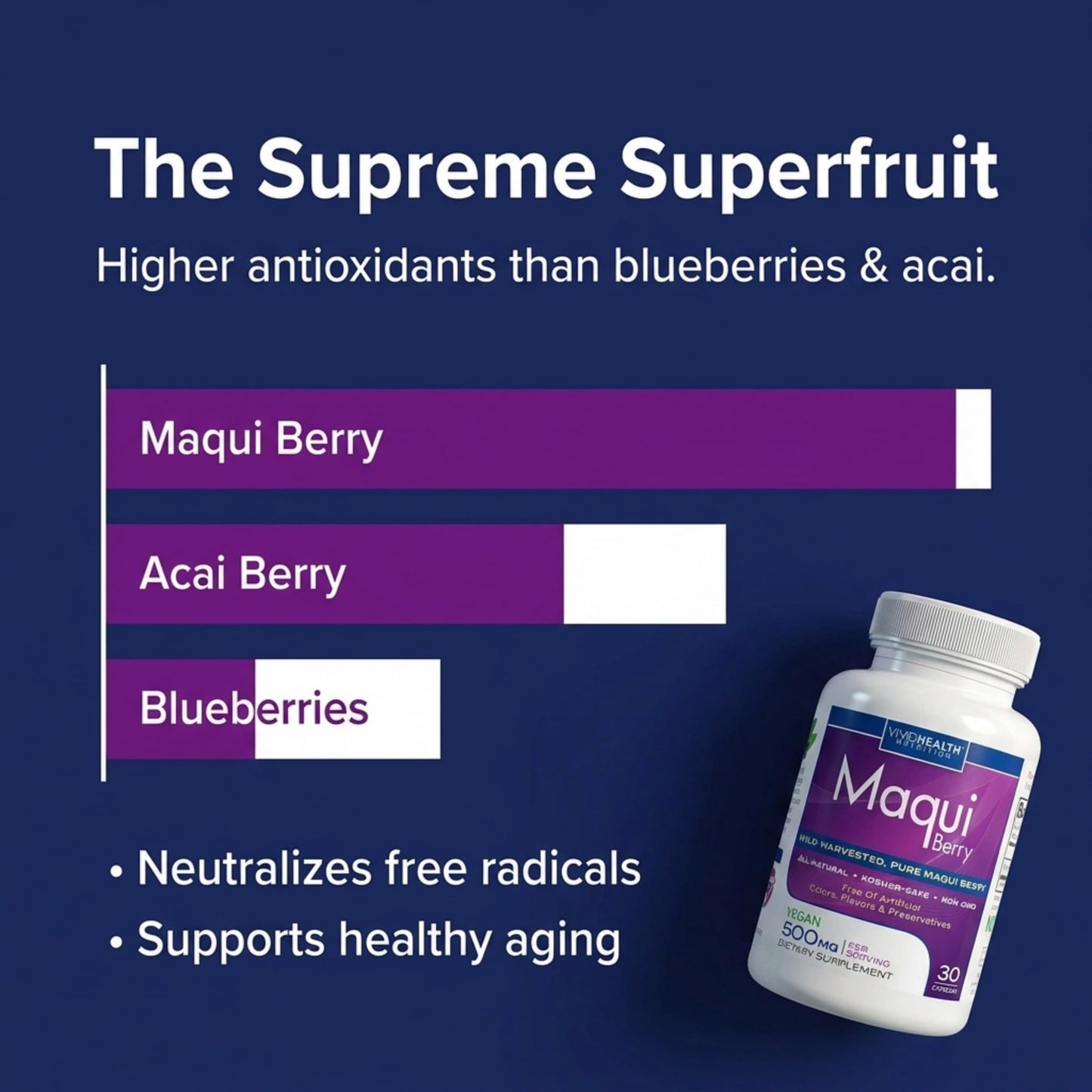 Vivid Health Nutrition Maqui Berry Extract Capsule 1 Count