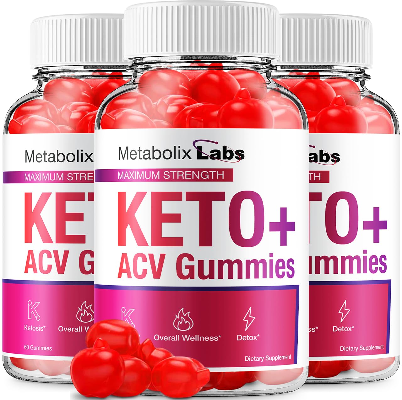 Indelo Metabolix Keto ACV Gummies, 180 Gummies