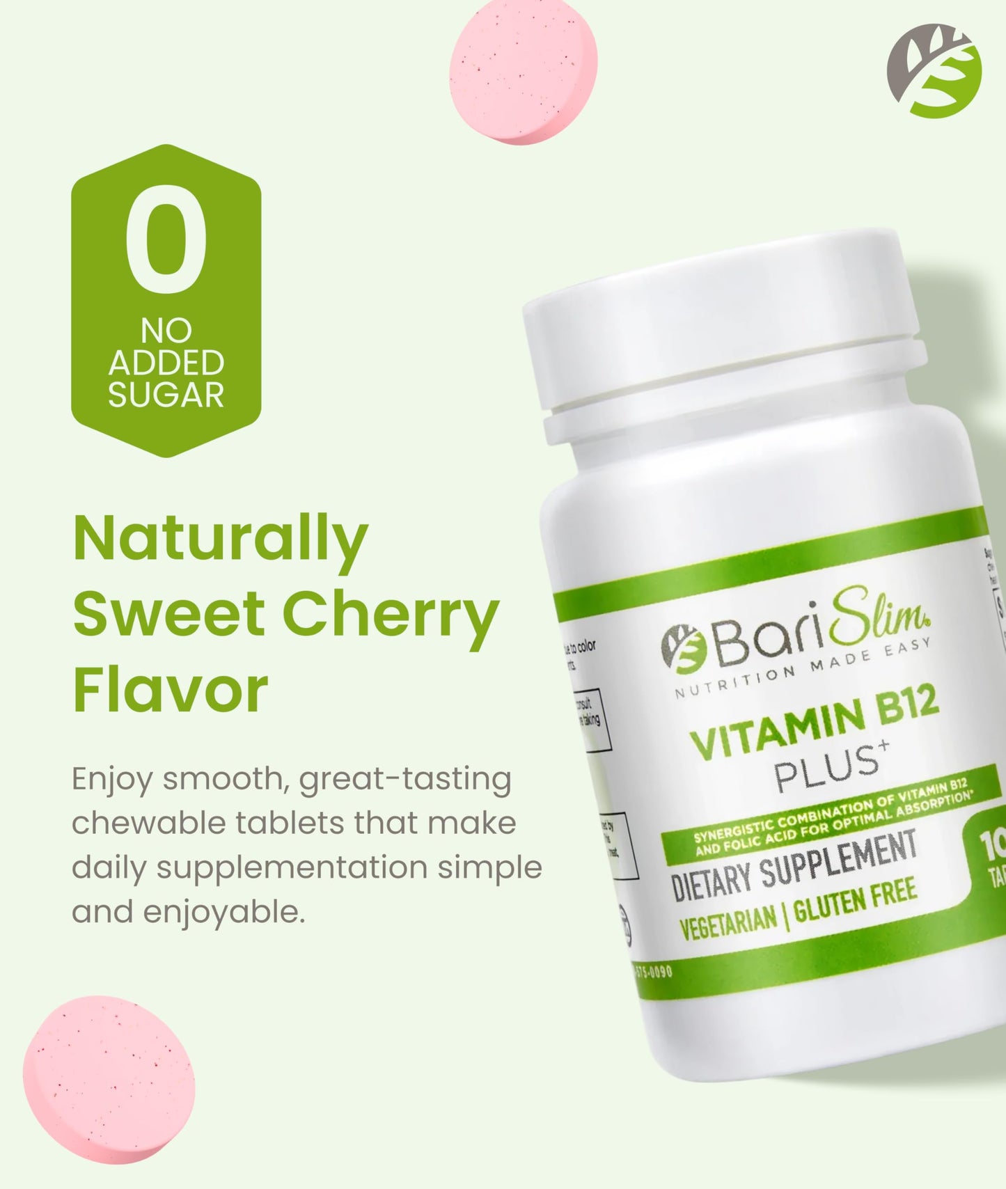 BariSlim Vitamin B12 Plus Tablets 100 Tablets