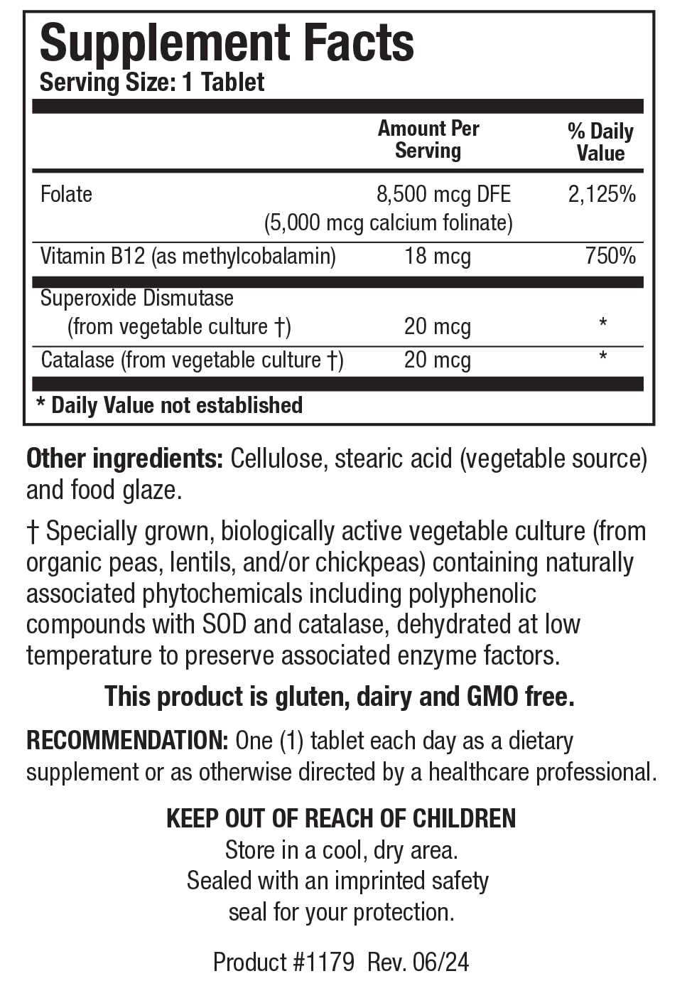Biotics Research Folate 5 Plus High Potency Folate with B12, Methyl Support, 5 mg Natural and Whole Food Form of Folate, 18 mcg B12, Pregnancy Nutrition, Energy Support, Healthy Skin, 120 Tablets
