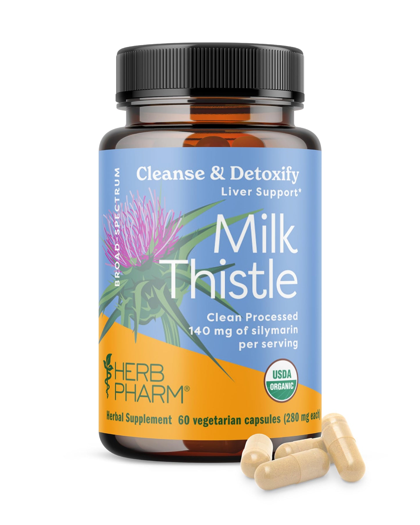 Herb Pharm Milk Thistle Capsules 60 Capsules