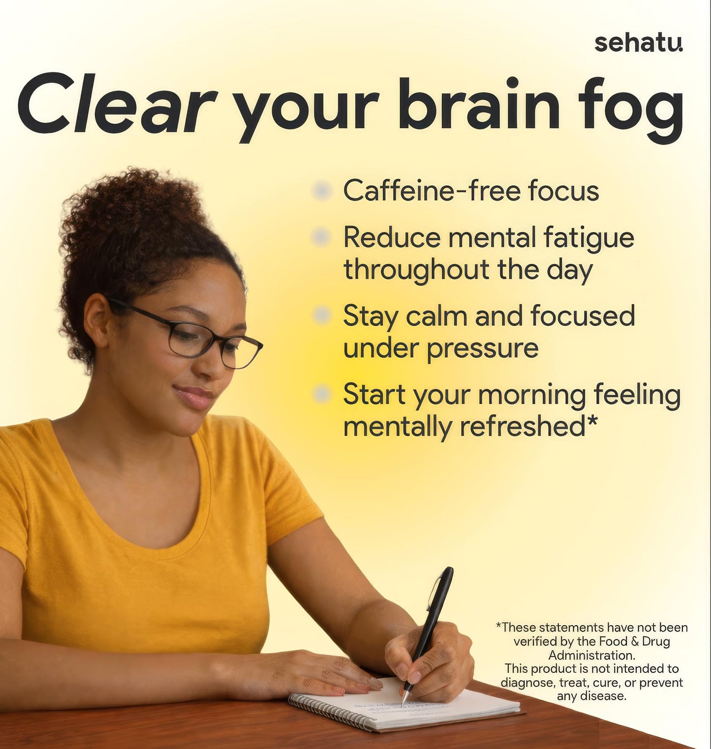 SEHATU Clarity Plus Cognitive Wellness Supplement Capsule 60 Count