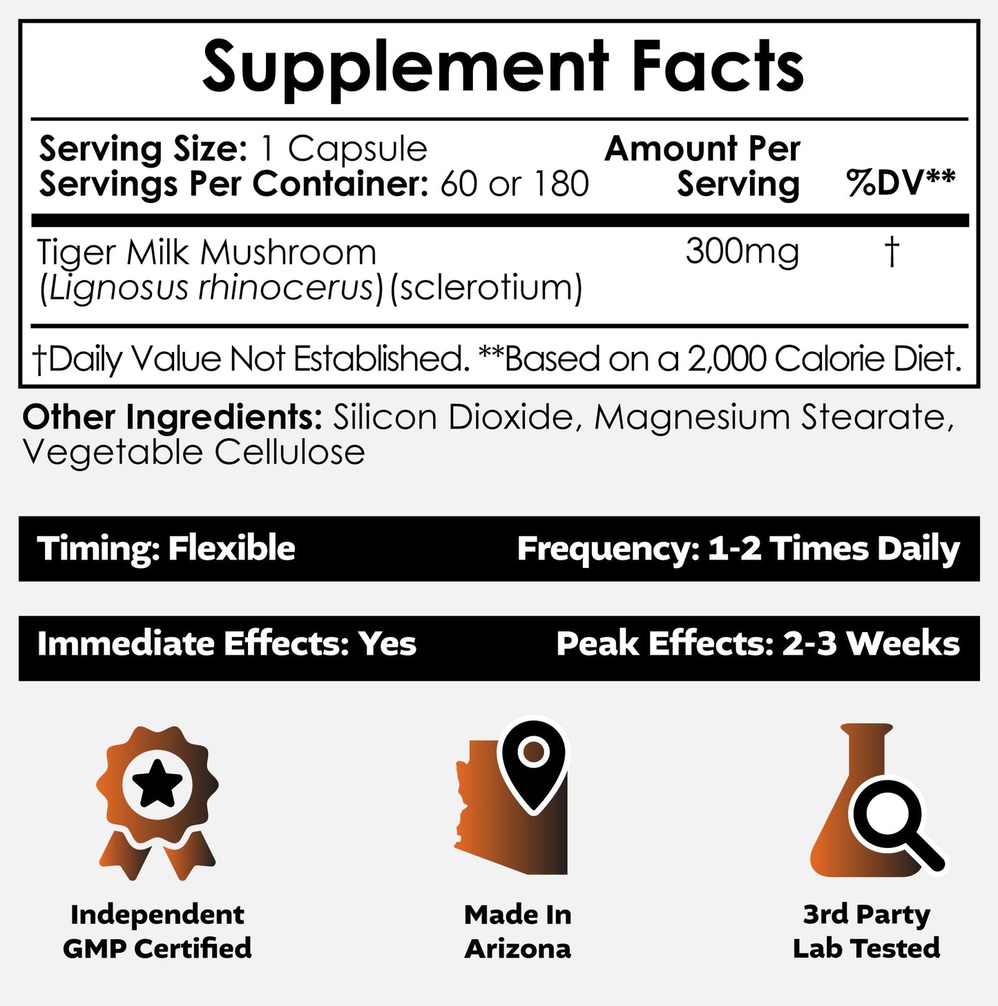 Nootropics Depot Tiger Milk Mushroom 60 Capsules