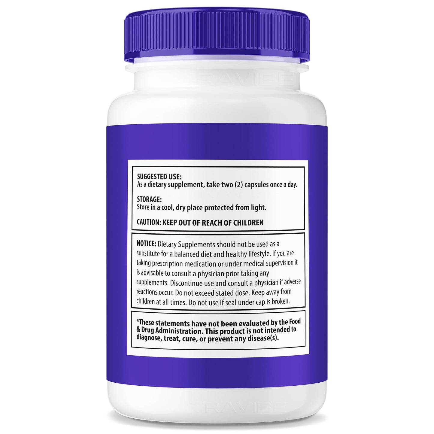 NutraVibe MemoVive Brain and Memory Support Capsule, 60 Capsules