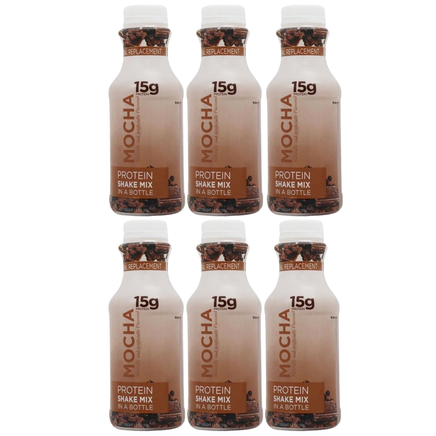 BariatricPal 15g Protein Shake Mix Powder Mocha Cream 6-Pack