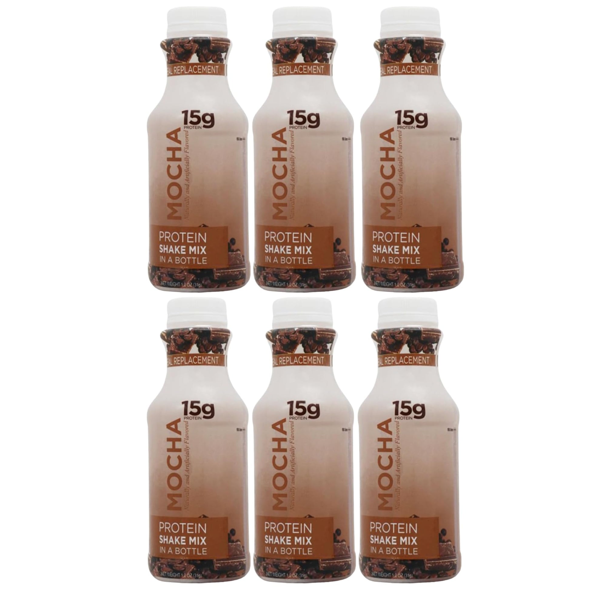 BariatricPal 15g Protein Shake Mix Powder Mocha Cream 6-Pack