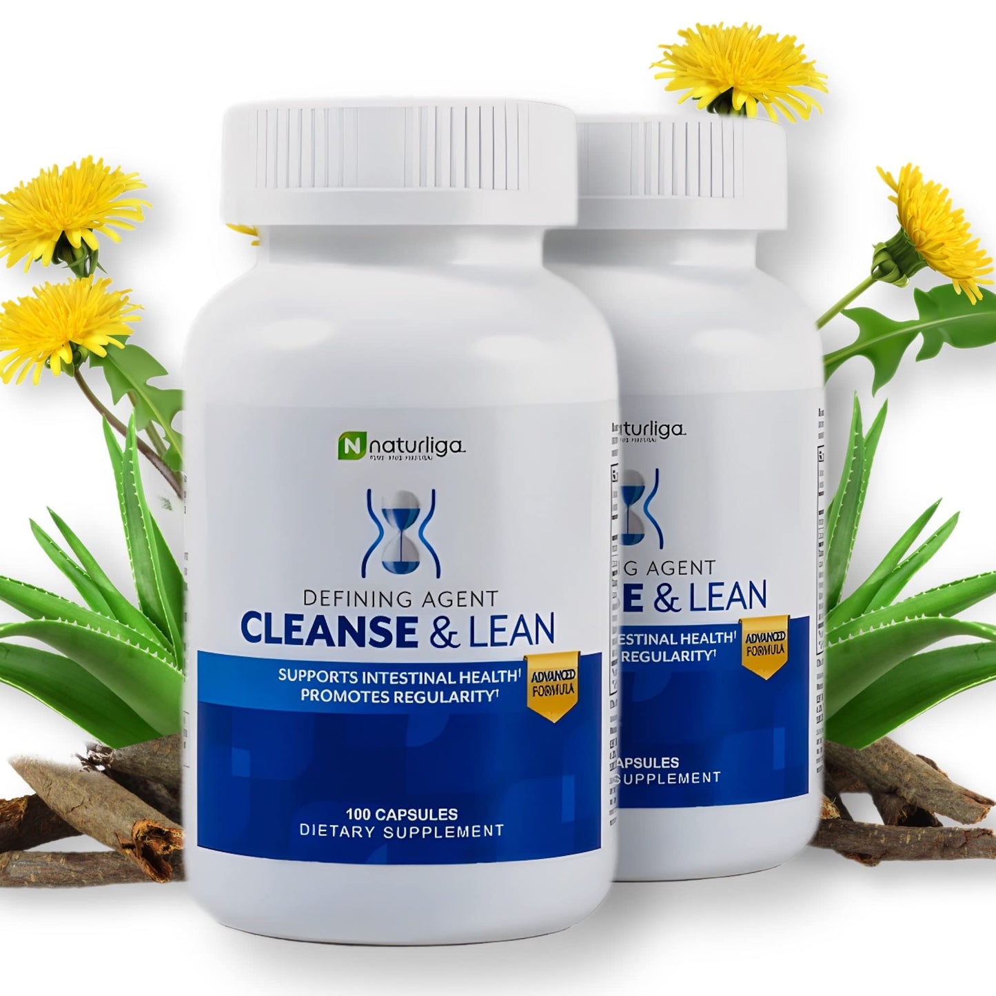 Max Muscle Naturaliga Cleanse and Lean Defining Agent Herbal Cleanse for Regularity with Natural Detoxifying Ingredients for Gut Health Colon Detox and Bloating, 200 Capsules