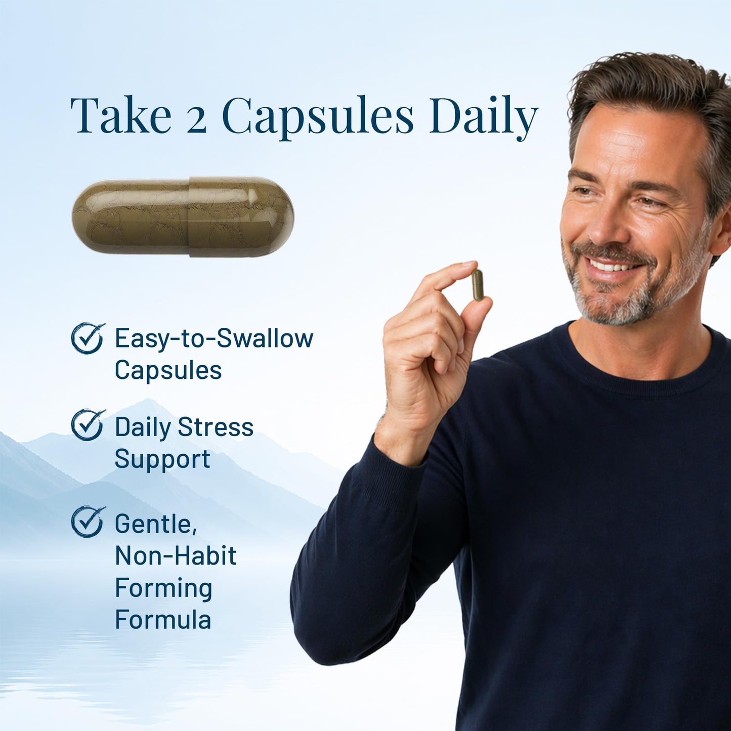 Serelax Stress Relief Supplement Capsules 60 Count