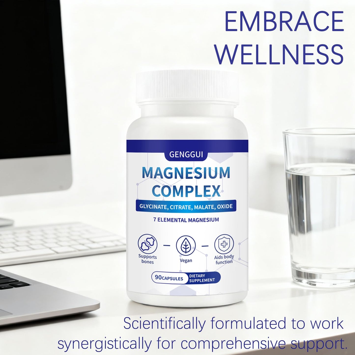CellJuvMax Magnesium Complex 1000mg 7-in-1 Capsule, 90 Count