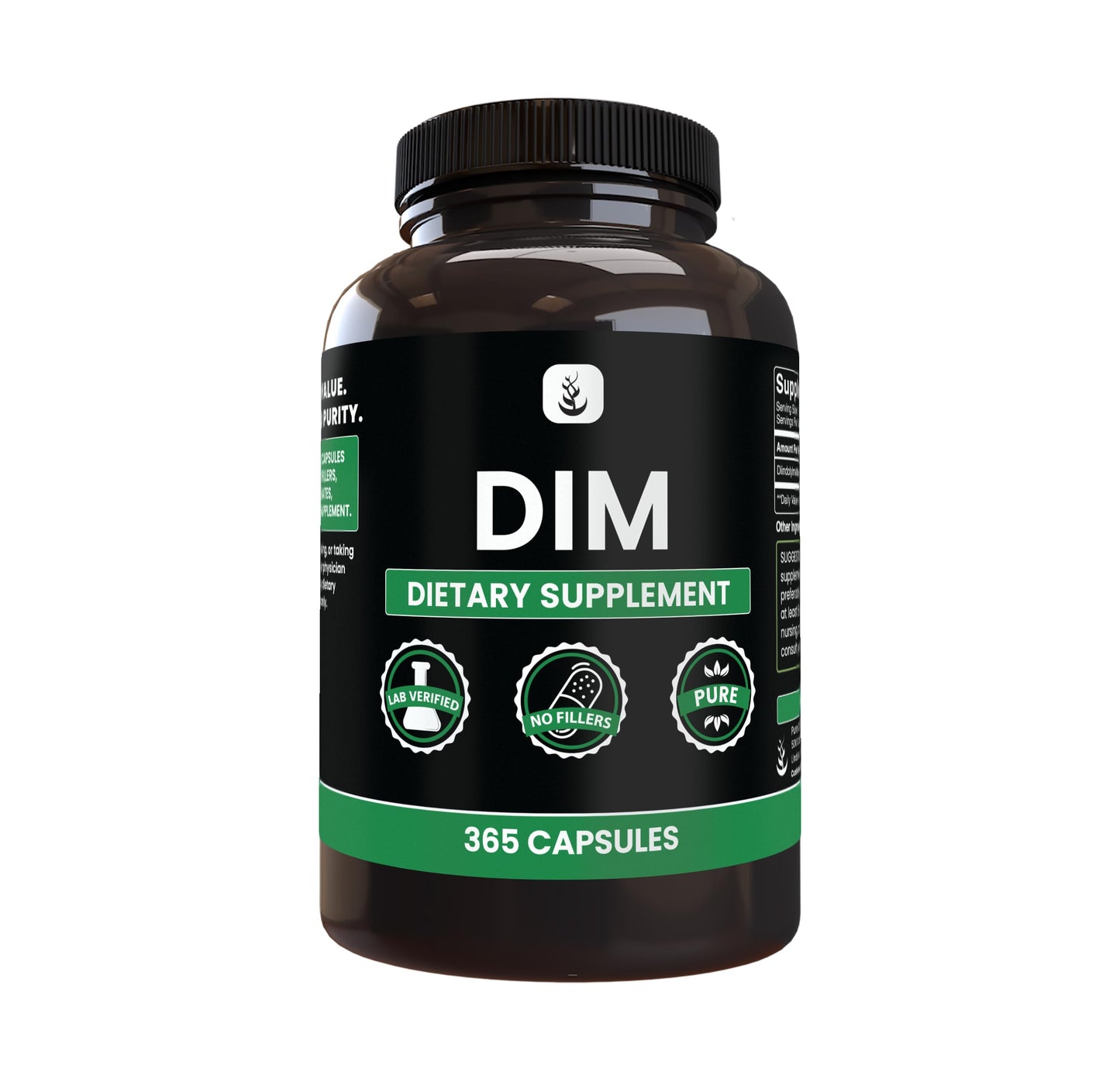 Pure Original Ingredients Diindolylmethane (DIM) 365 Capsules