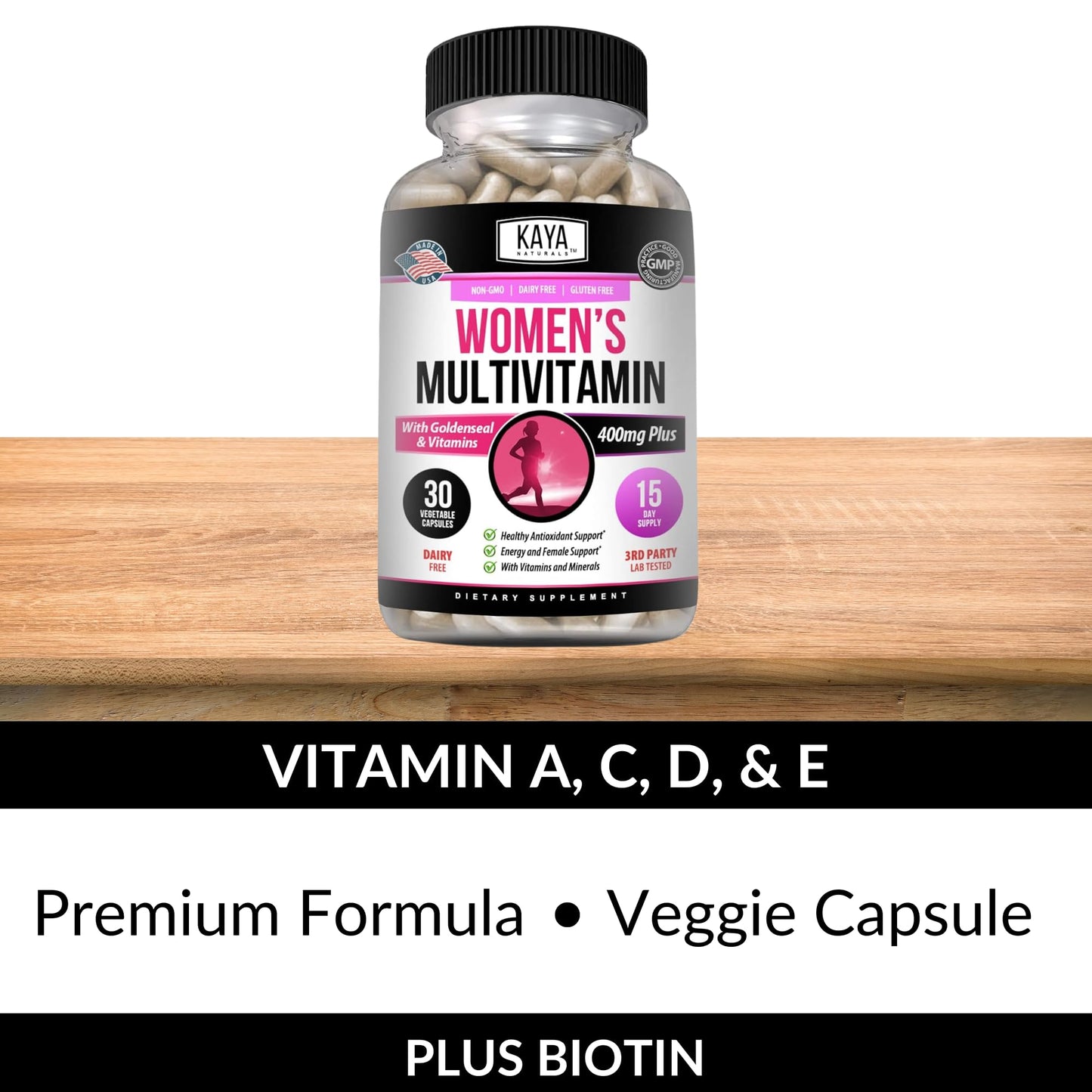 Kaya Naturals Women's Multivitamin Capsules 30 Count