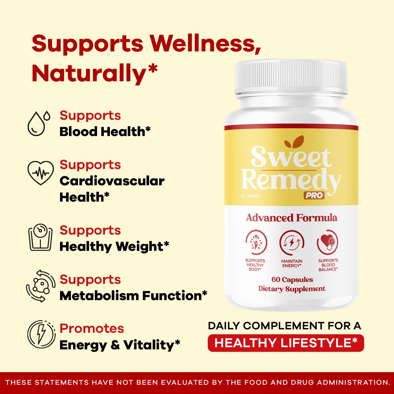 LIVORKA Sweet Remedy Pro Blood Support Capsules 300 Capsules