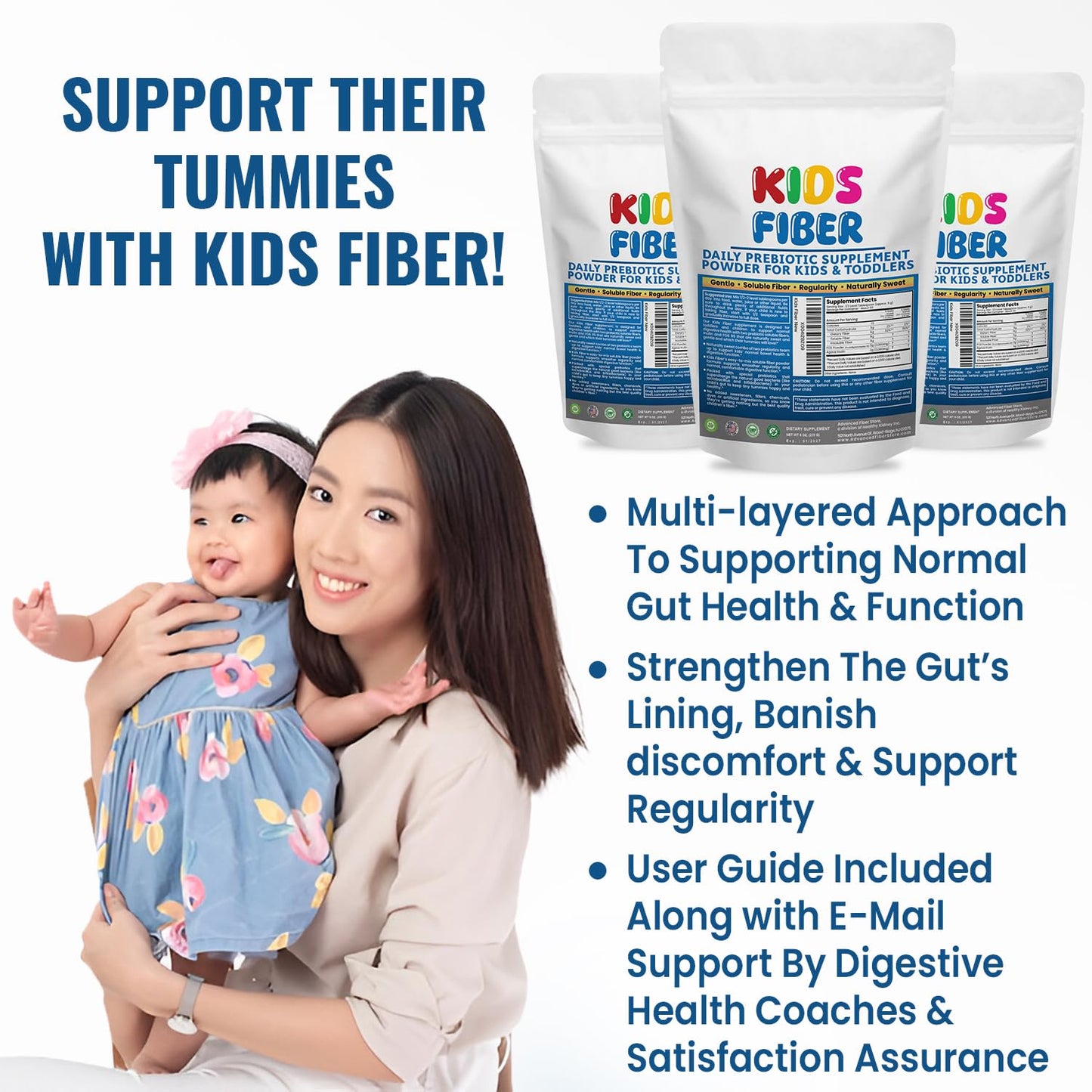 Kidney Restore Kids Fiber for Constipation Relief Powder 48 Servings