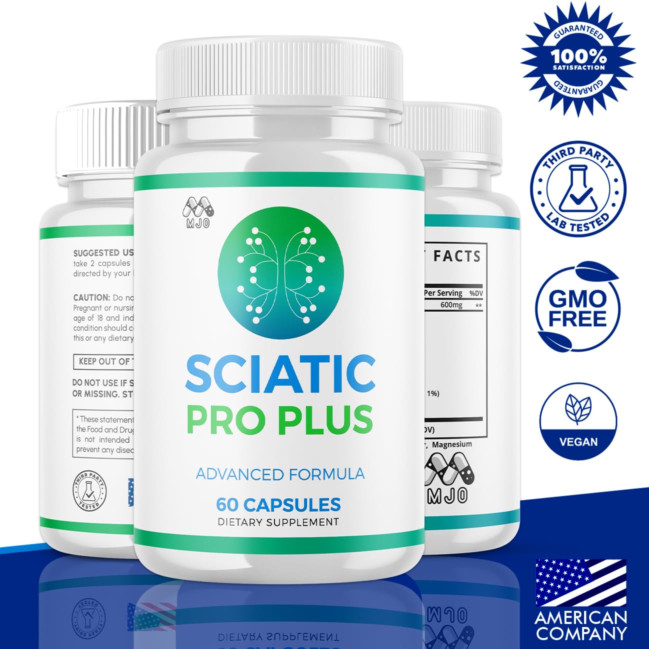 MJO Sciatic Pro Plus Capsules, 300 Capsules