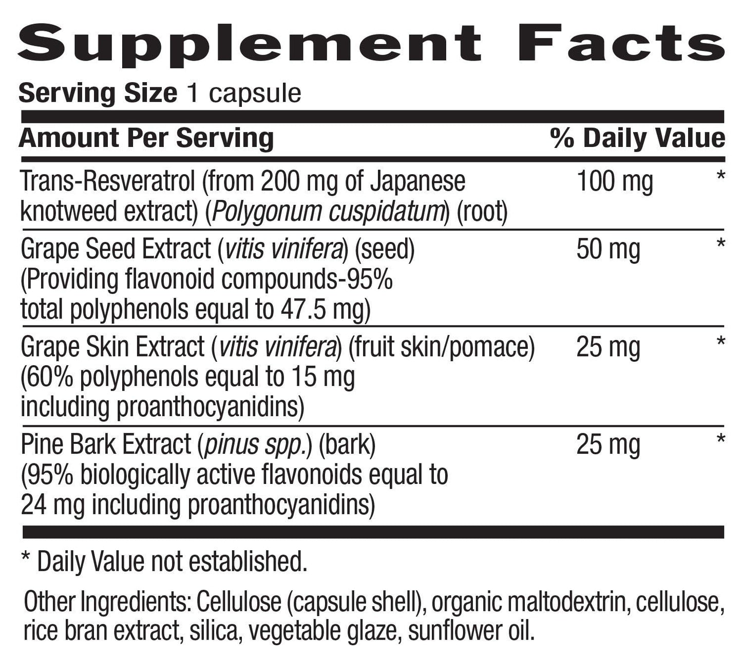 Country Life Resveratrol Plus 1000mg, 120 Capsules