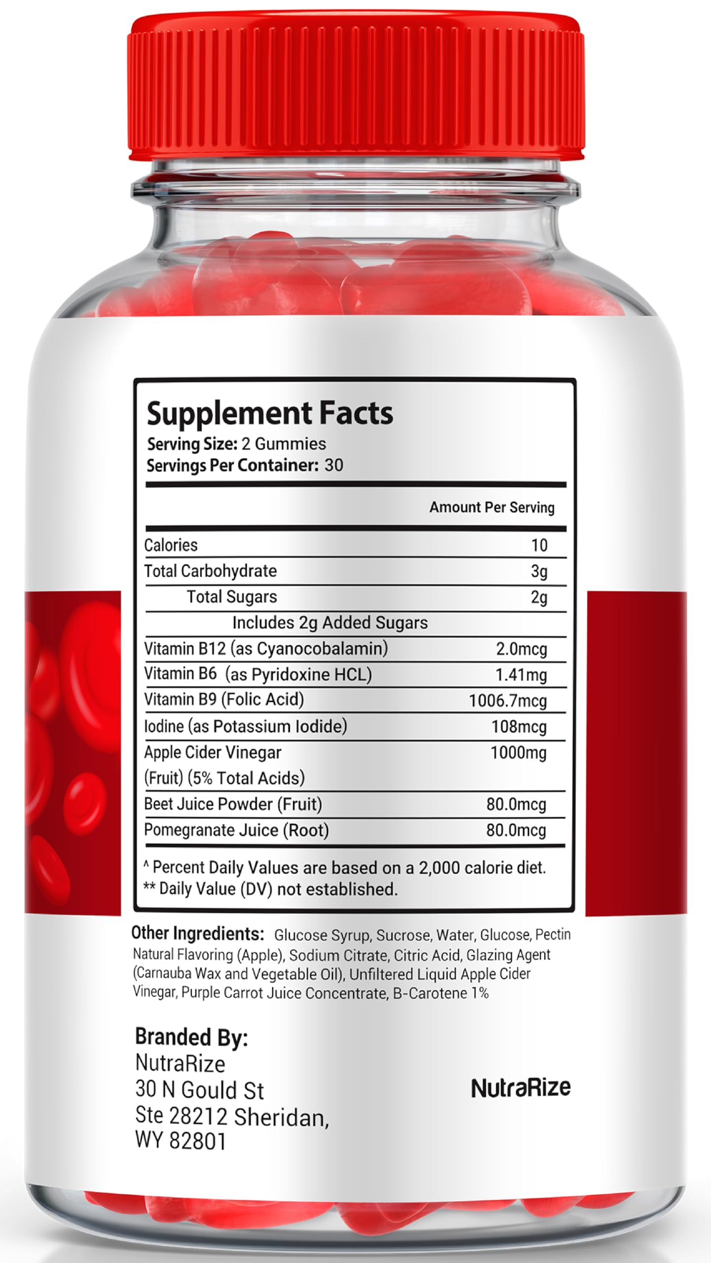 NutraRize Super Flow Glycogen Gummies, 180 Gummies