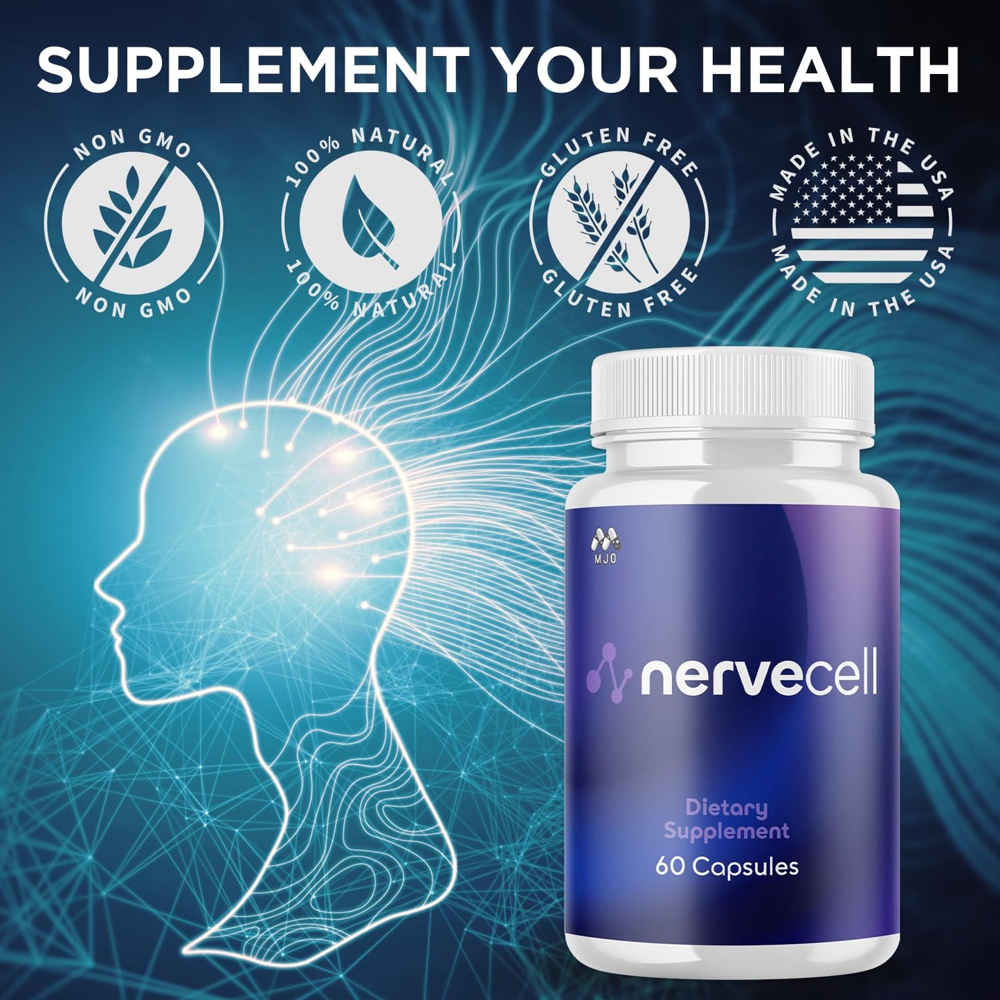 MJO Nervecell Capsules 120 Capsules