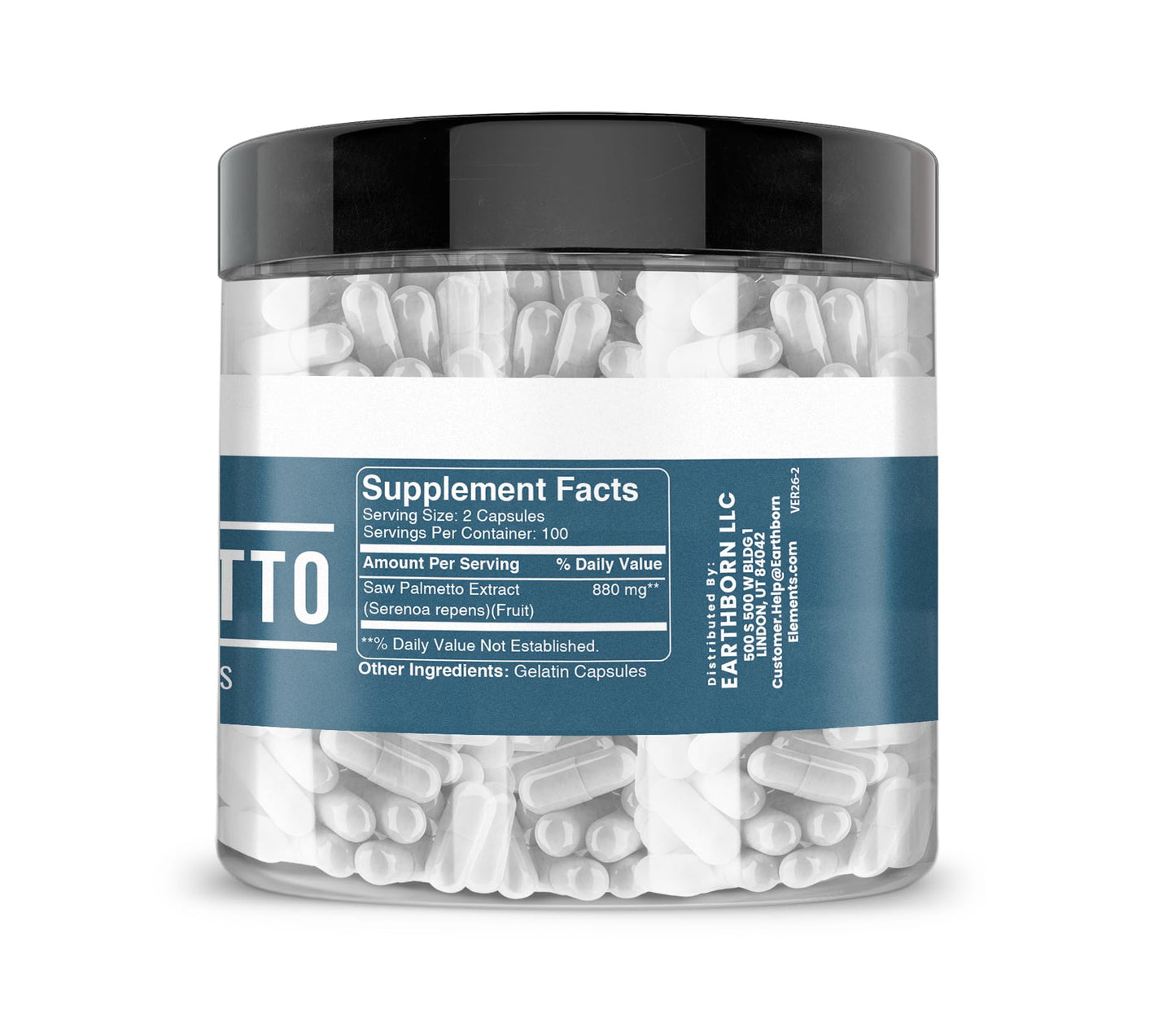 Earthborn Elements Saw Palmetto Capsules 200 Count