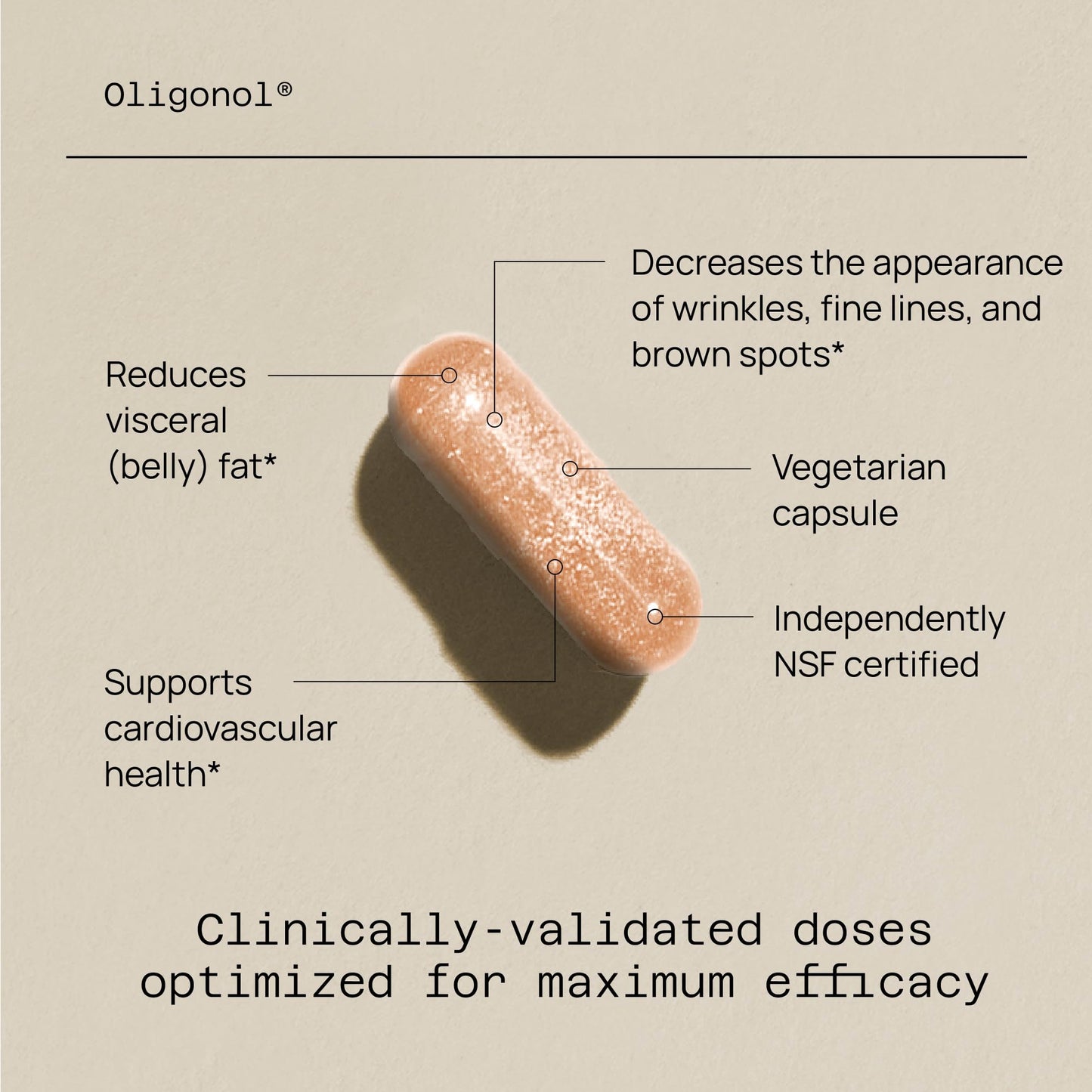 Quality of Life Oligonol Premium Anti Aging Supplement 60 Capsules