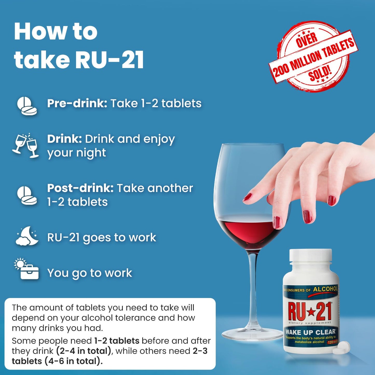 RU-21 The supplement for when you want to drink & work the next day Tablet 120