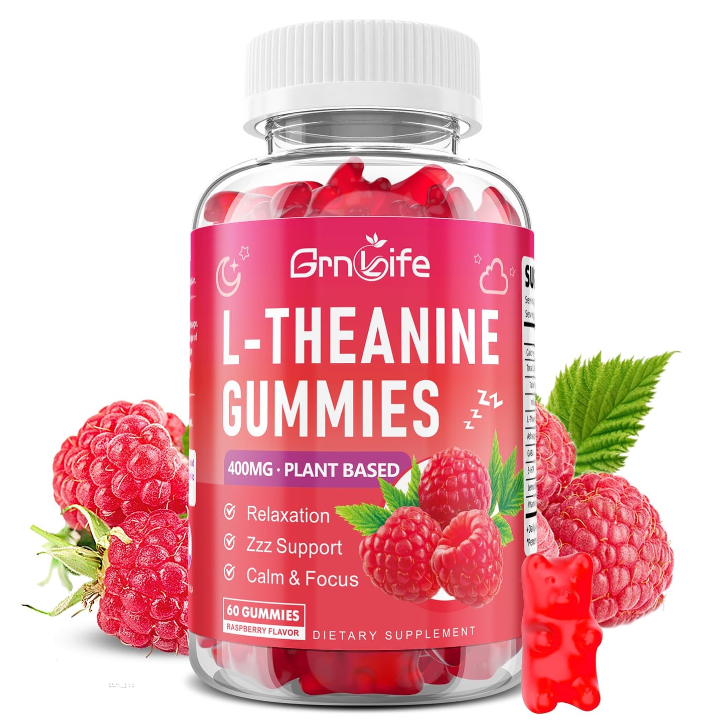 GrnLife L-Theanine Gummies, 60 Count