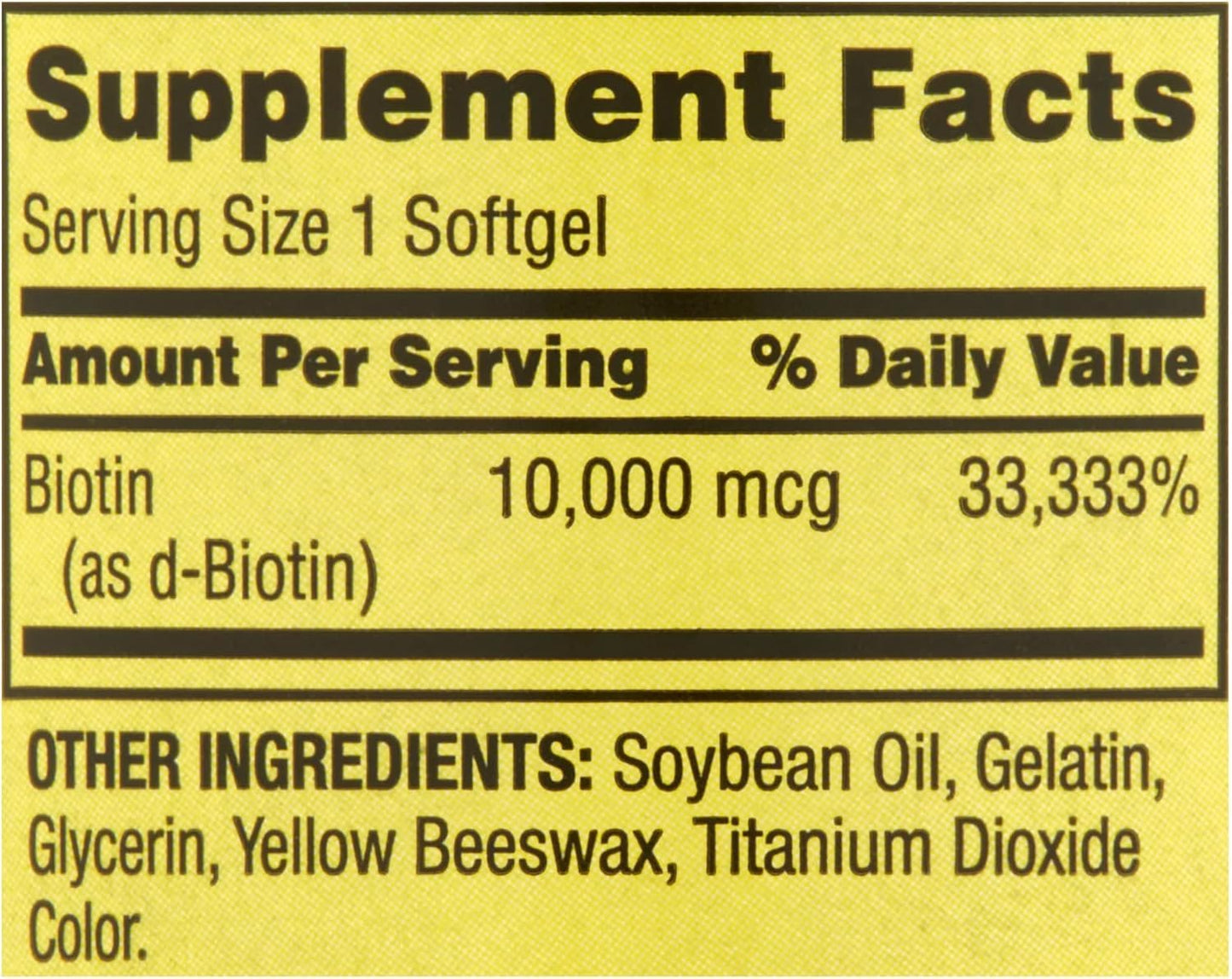 BASKETGOODS Biotin 10,000 mcg SoftGels 120 Count