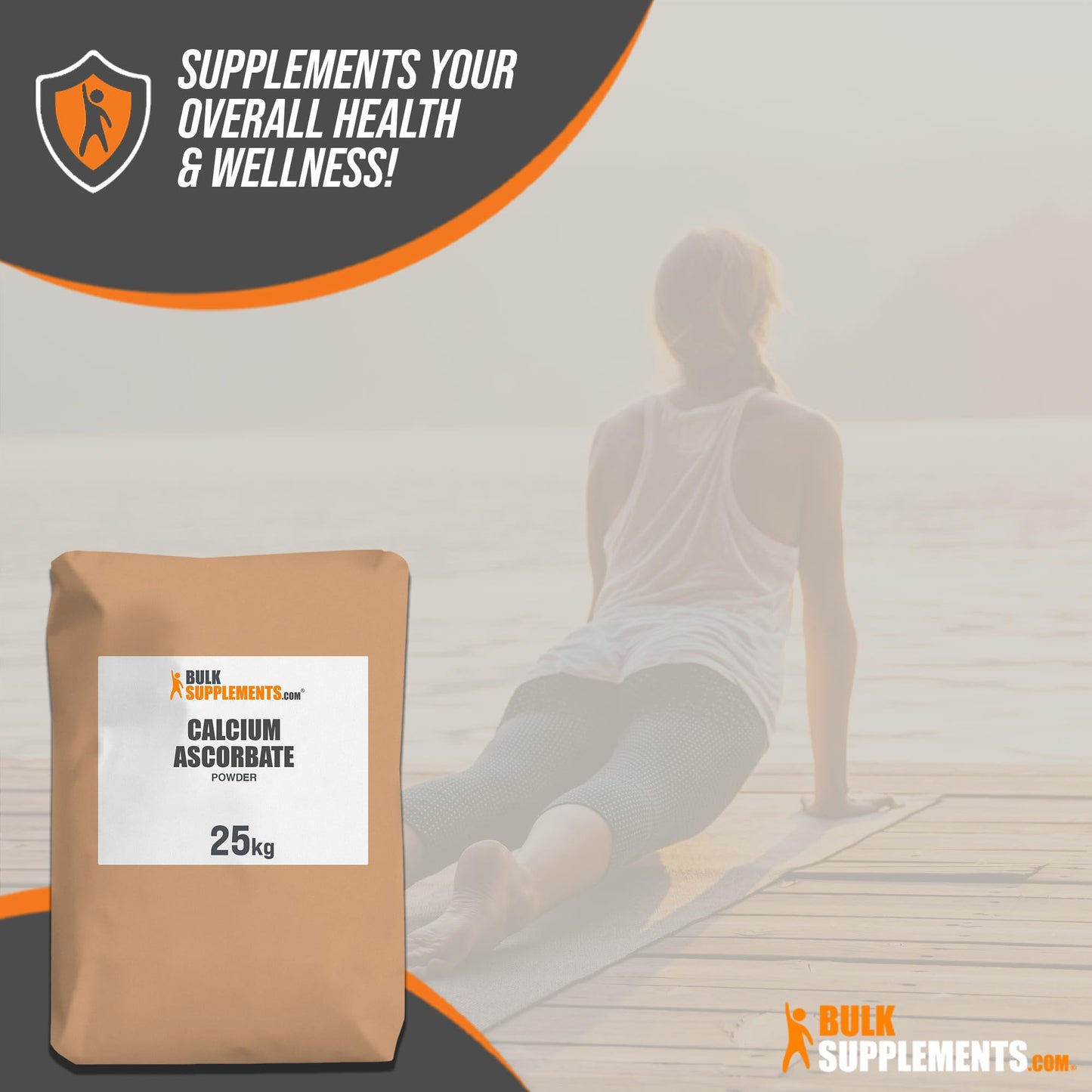 BulkSupplements Calcium Ascorbate Powder, Pack of 1, 25 kg (55 lb)