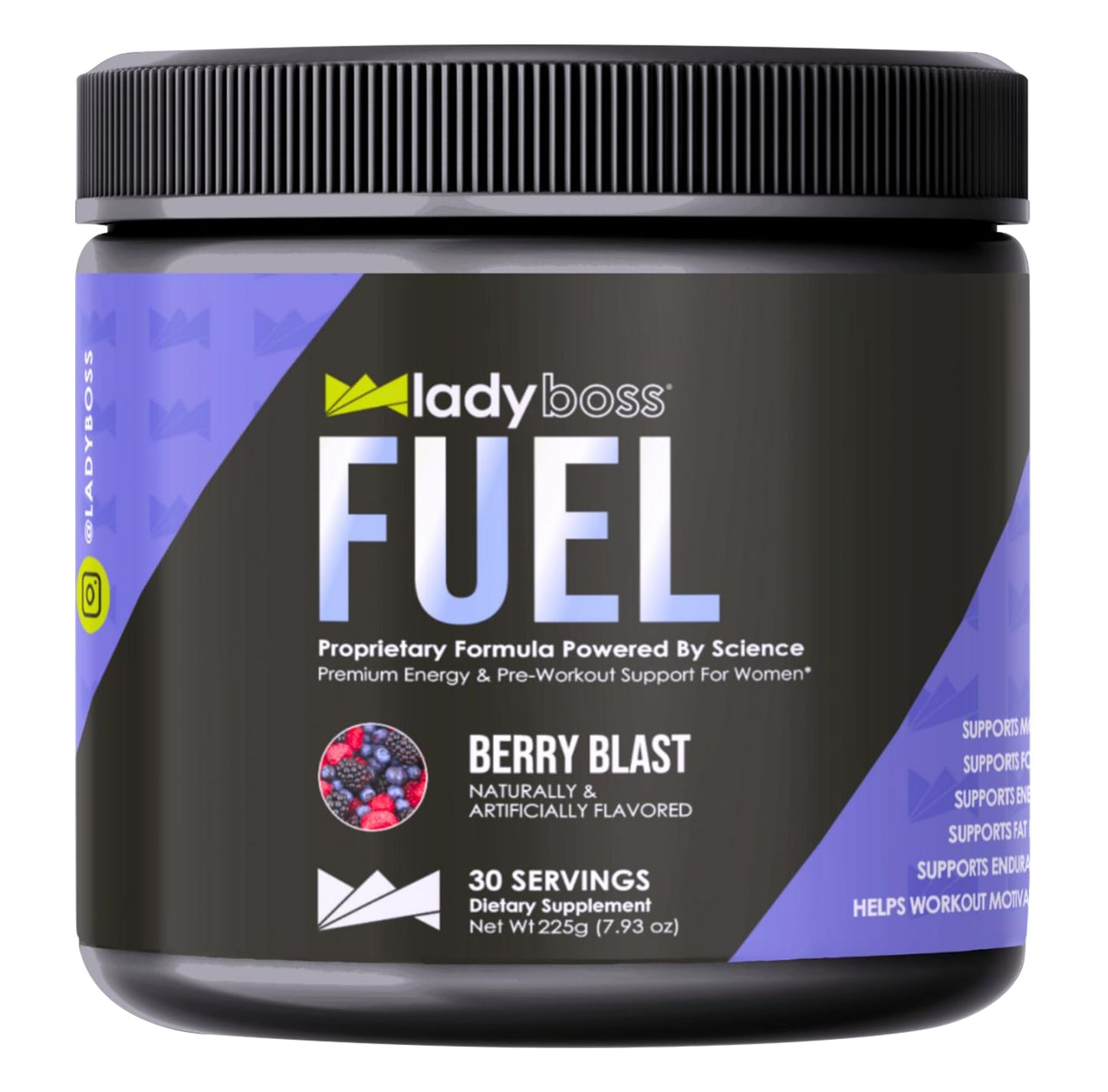 LadyBoss FUEL Berry Blast Powder 7.9366