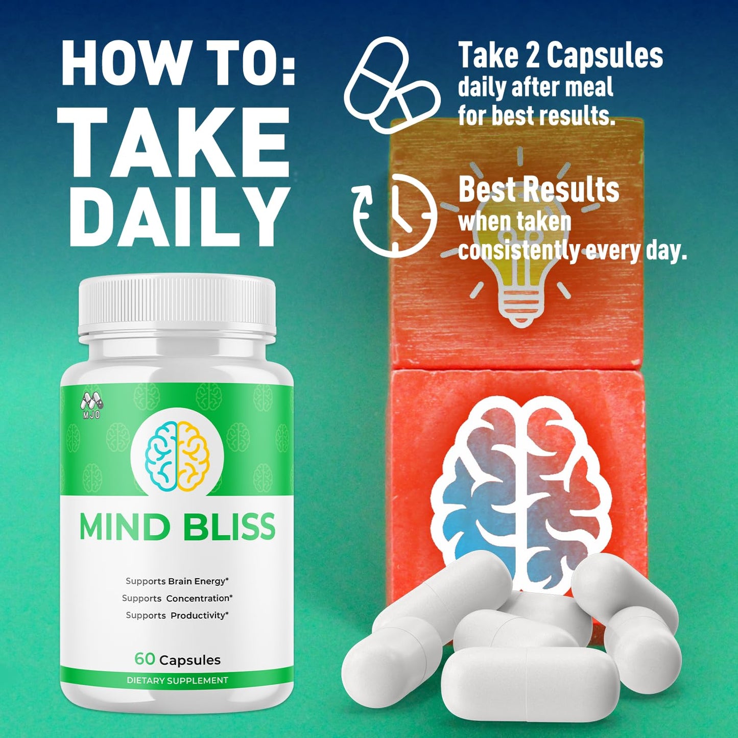MJO Mind Bliss Capsules 60 Capsules
