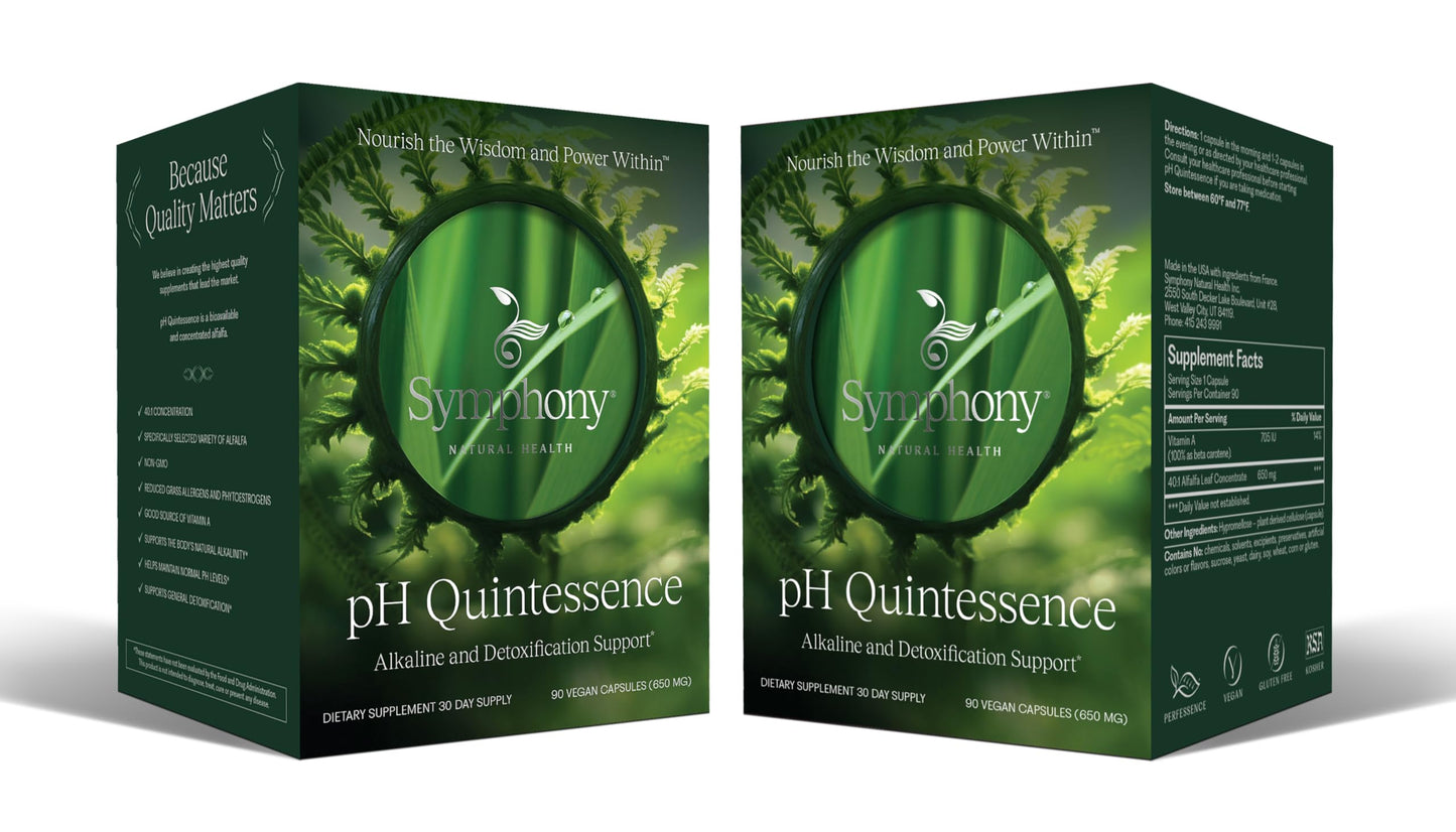 Natural Health International pH Quintessence Daily Greens Support for pH Balance & Metabolic Health, 180 Vegan Capsules