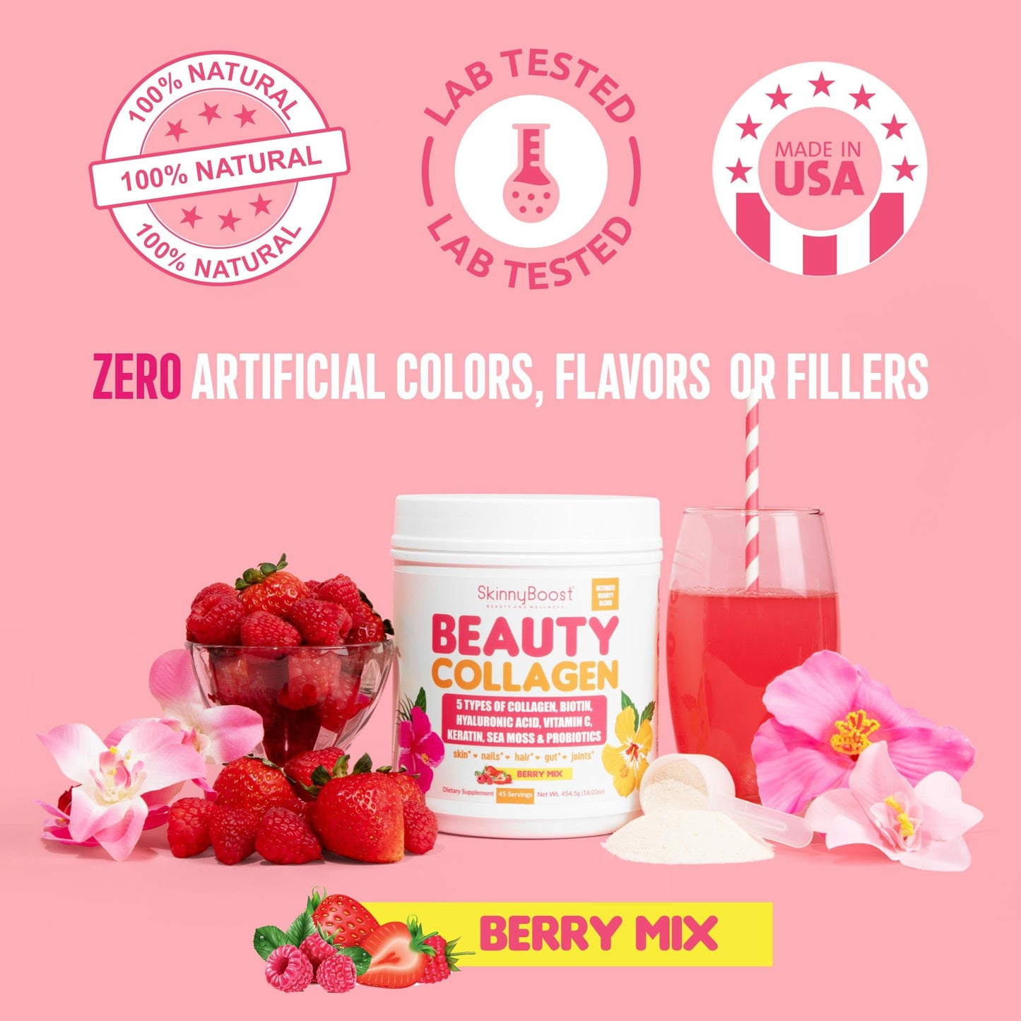 SkinnyBoost Beauty Collagen Powder 1 Pound
