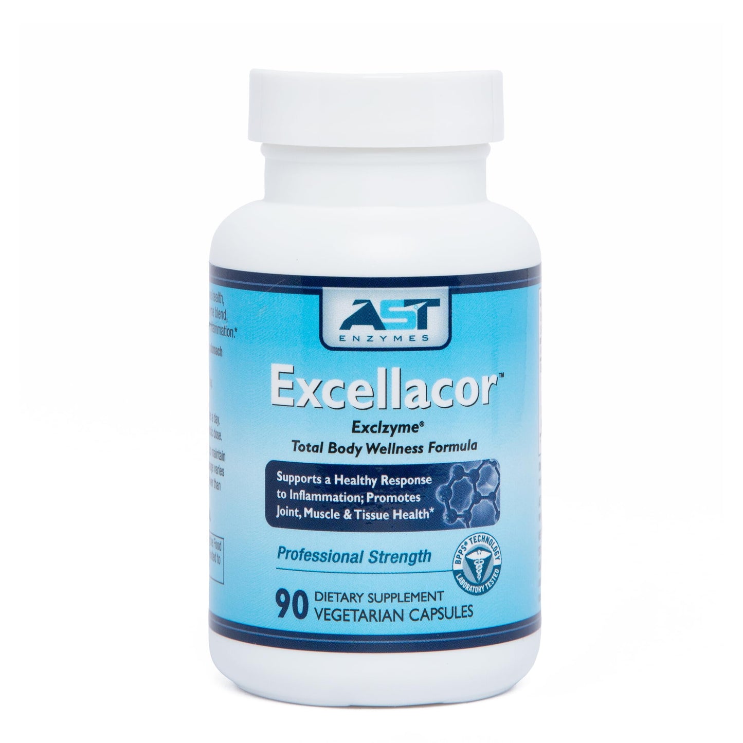 AST Enzymes Excellacor-90 Systemic Enzyme Supplement 90 Capsules