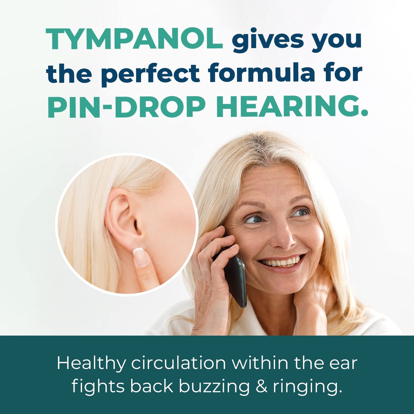 Best Life Herbals Tympanol Hearing Supplement with Cognizin 30 Capsules