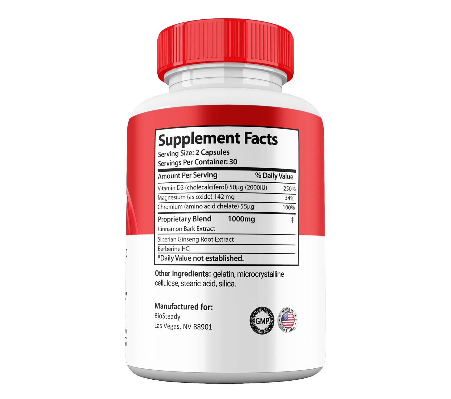 Gold Nutra BioSteady Capsules 1 Count