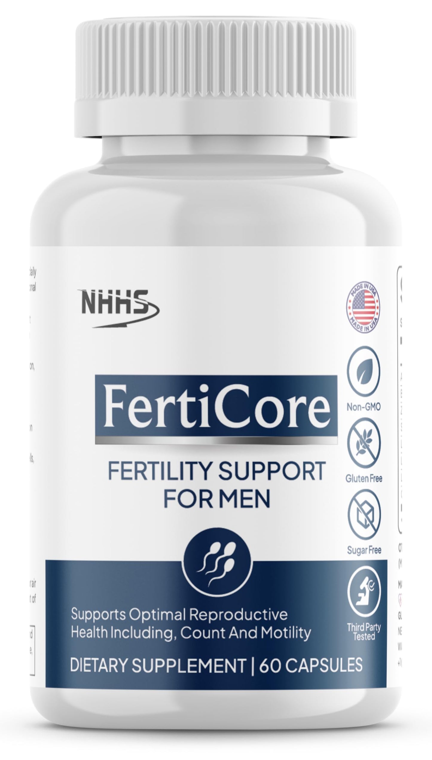 NHHS FertiCore Men's Fertility & Reproductive Wellness Supplement Capsule 1 Count