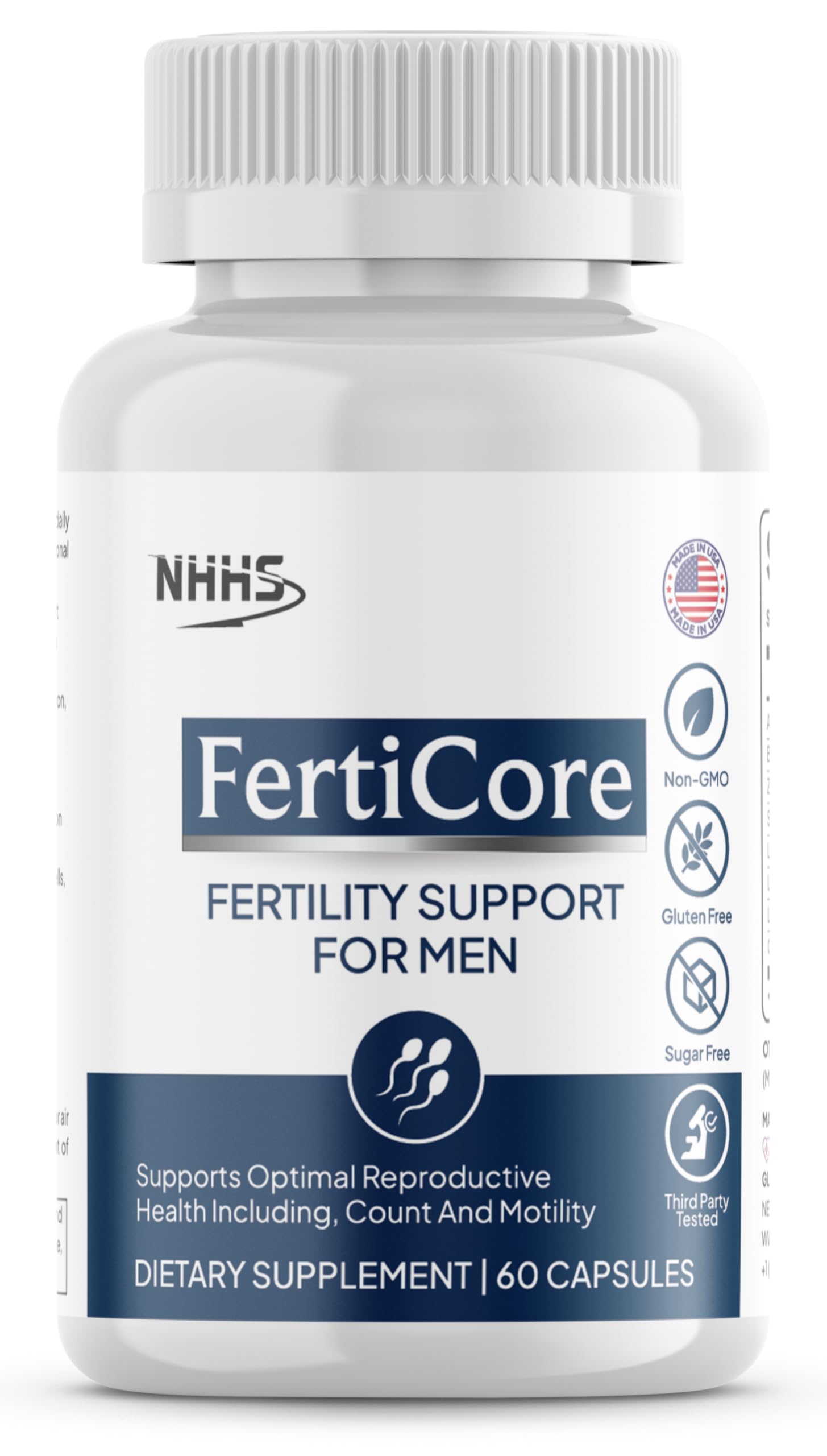 NHHS FertiCore Men's Fertility & Reproductive Wellness Supplement Capsule 1 Count