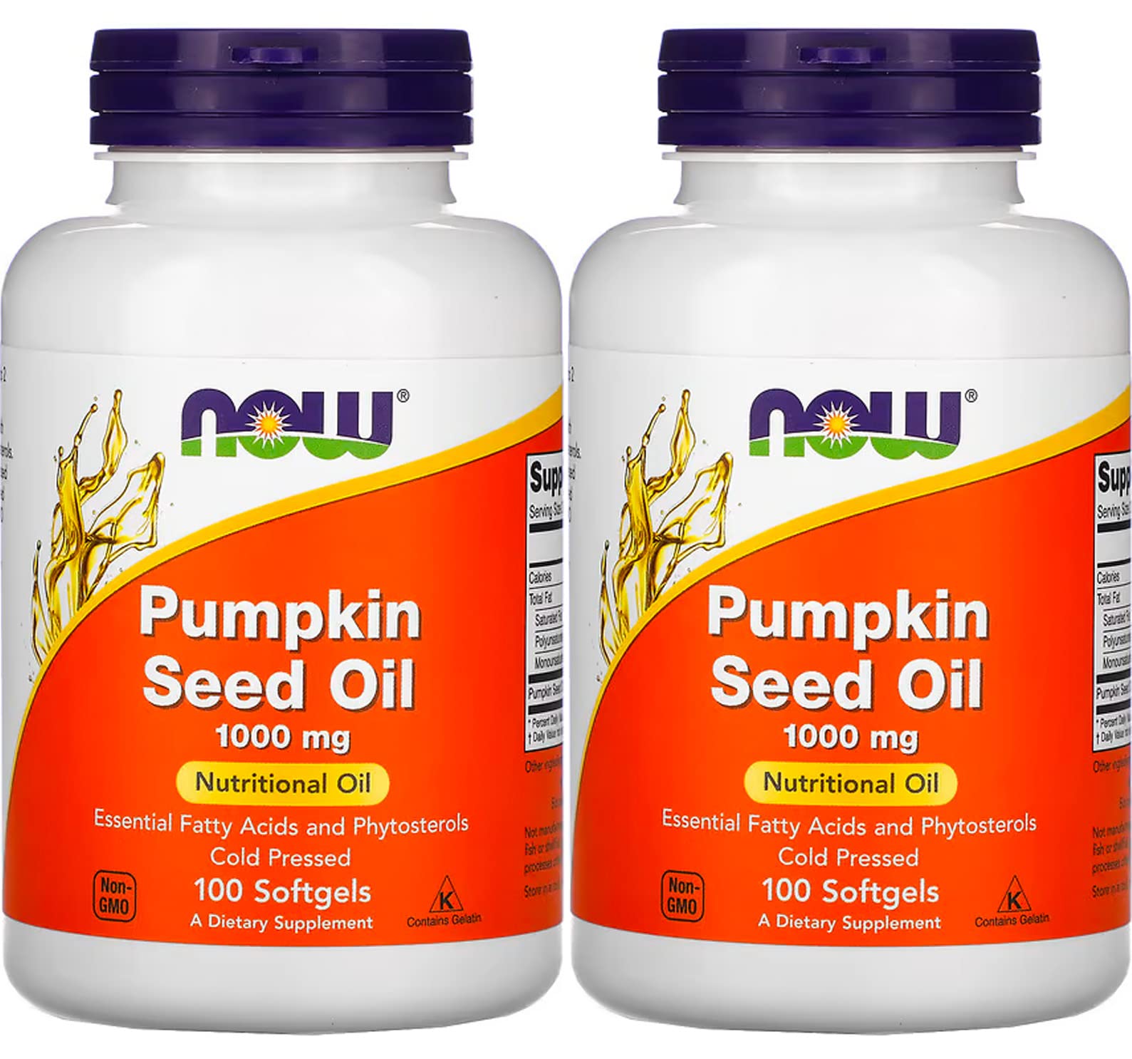 NOW Foods Pumpkin Seed Oil 1000mg Softgels, 200 Count