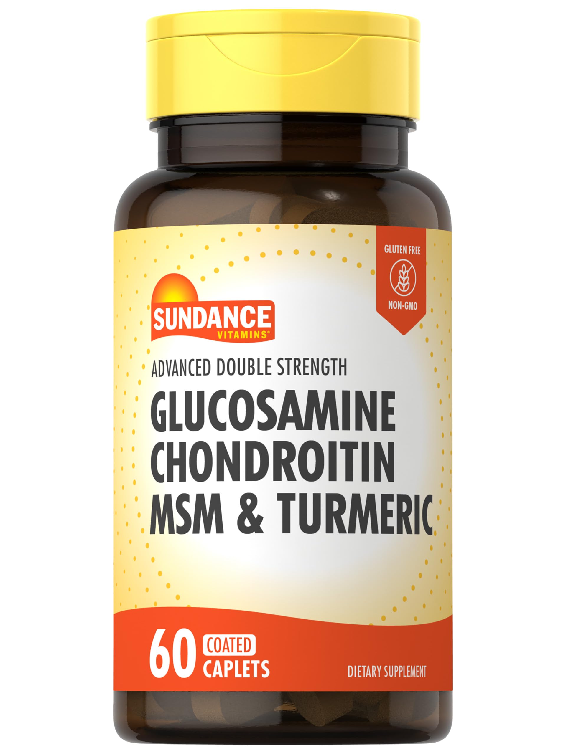 Sundance Glucosamine Chondroitin MSM and Turmeric Caplets 60 Count