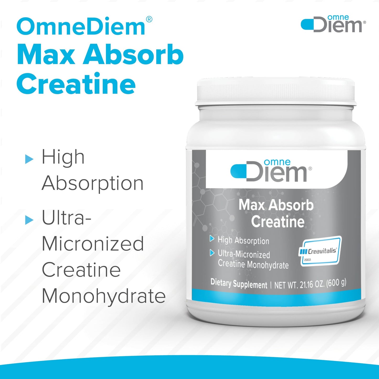 Omne Diem Micronized Max Absorb Creatine 60 Capsules