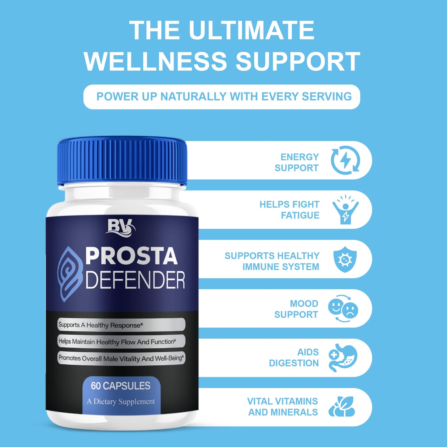 BLUE VIBE Prosta Defender Premium Health Support Supplement Capsule 60 Capsules
