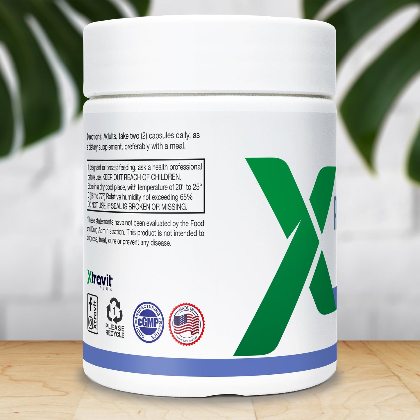 Xtravit Resveratrol NAD+ Supplement, 60 Capsules